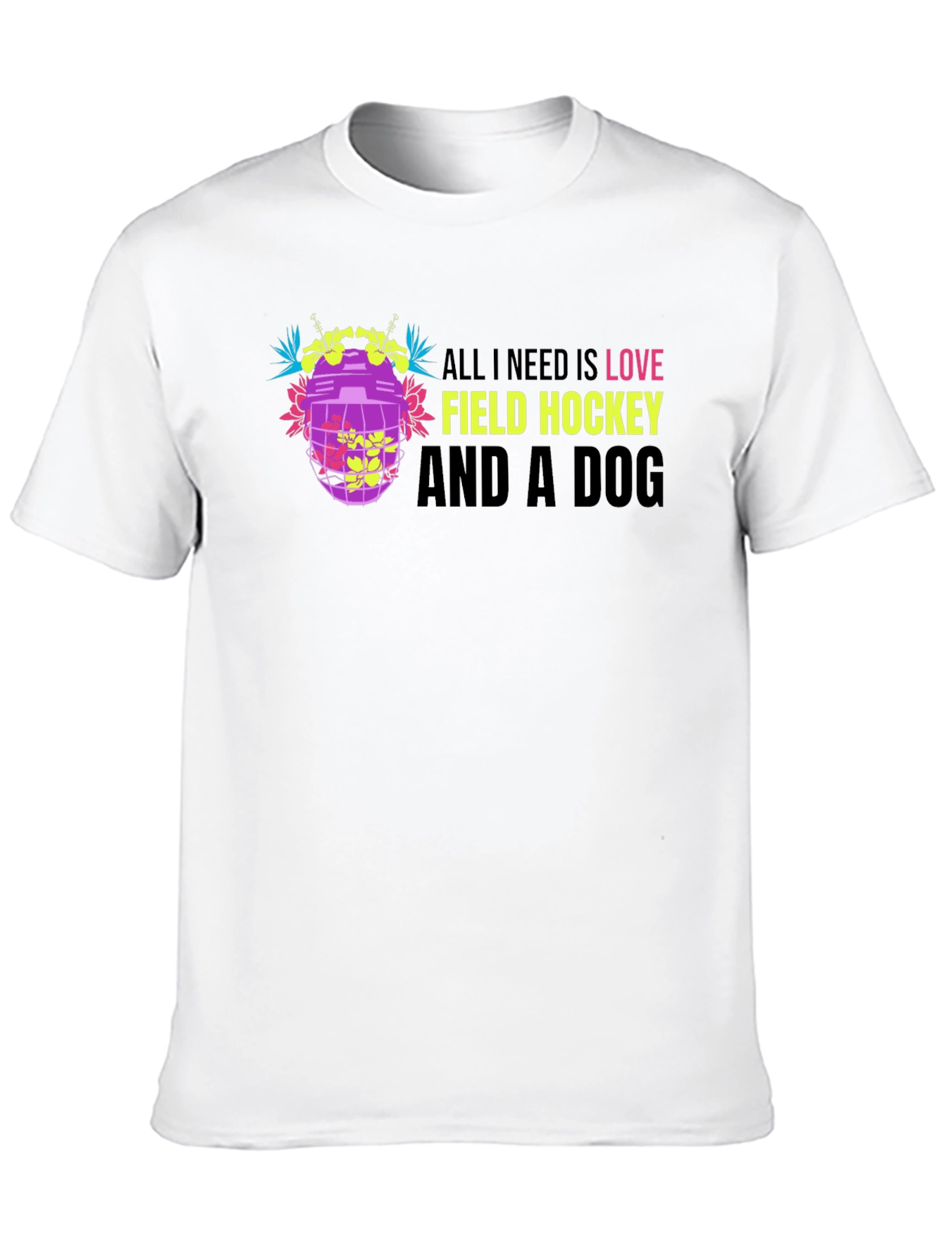 Love Field Hockey Dog T-Shirt