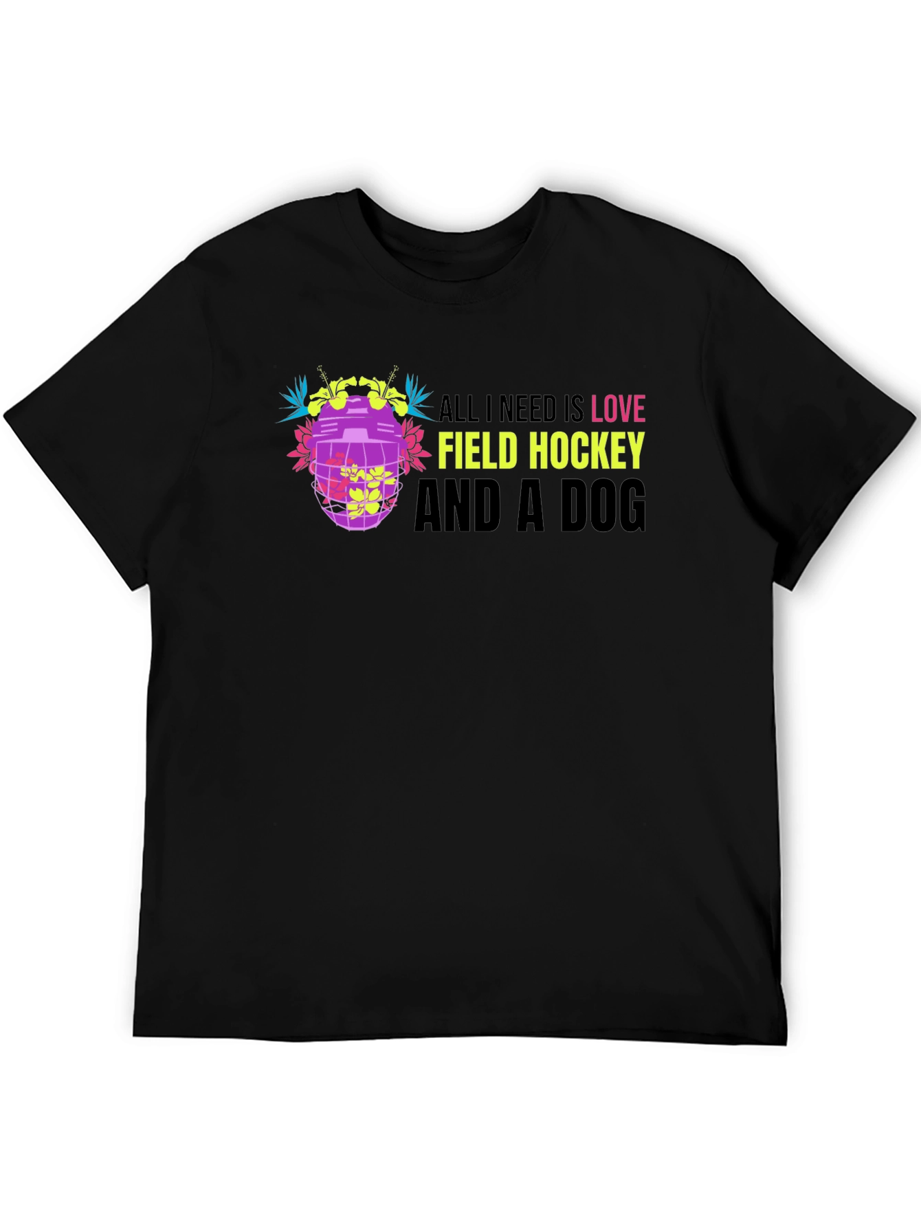 Love Field Hockey Dog T-Shirt
