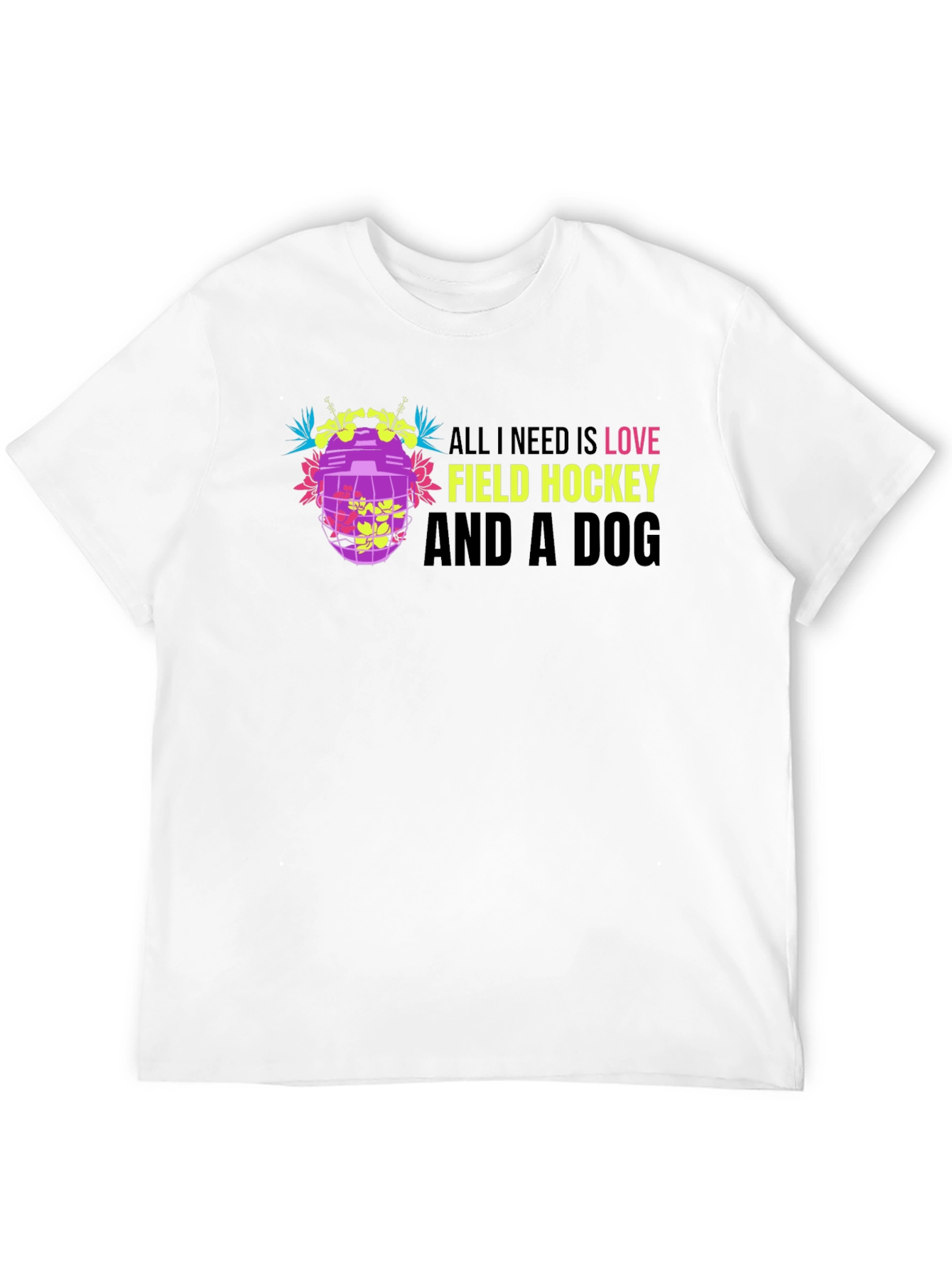 Love Field Hockey Dog T-Shirt