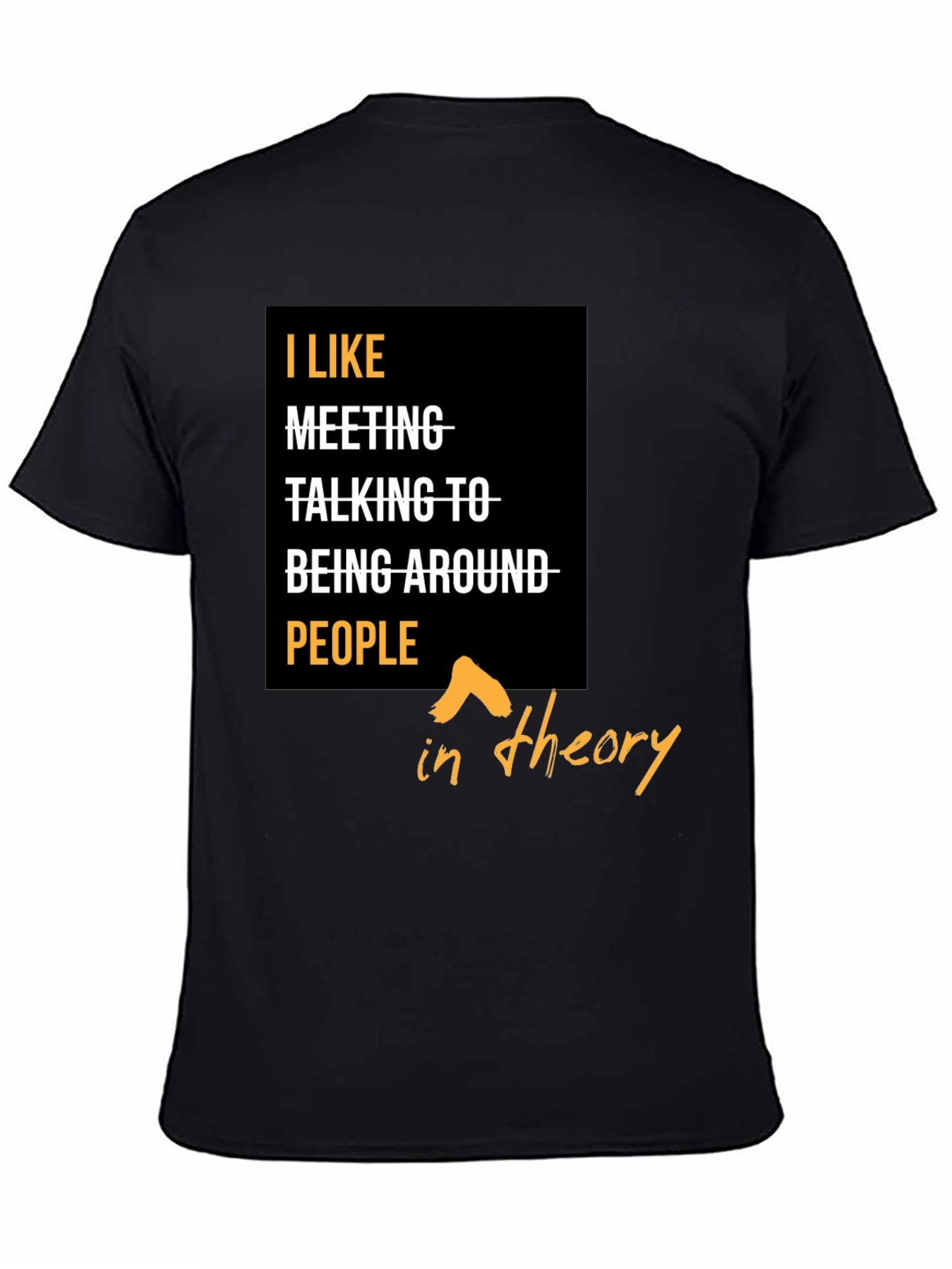 I Like People In Theory Graphic T-Shirt