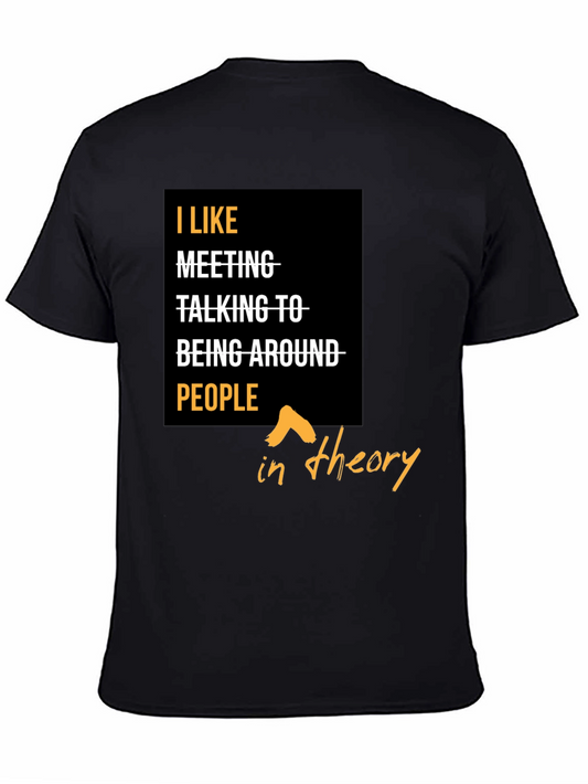 I Like People In Theory Graphic T-Shirt