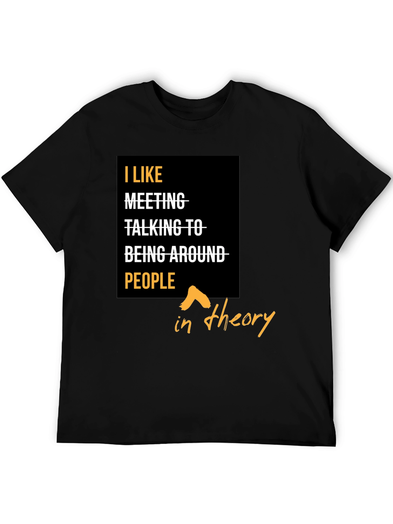 I Like People In Theory Graphic T-Shirt