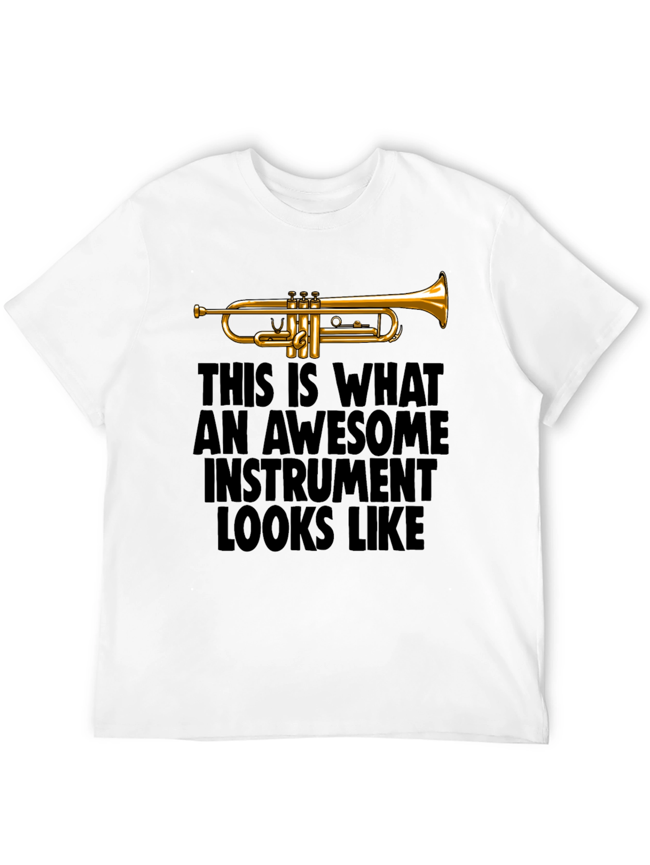 Awesome Instrument Trumpet Graphic Tee - Musicians T-Shirt
