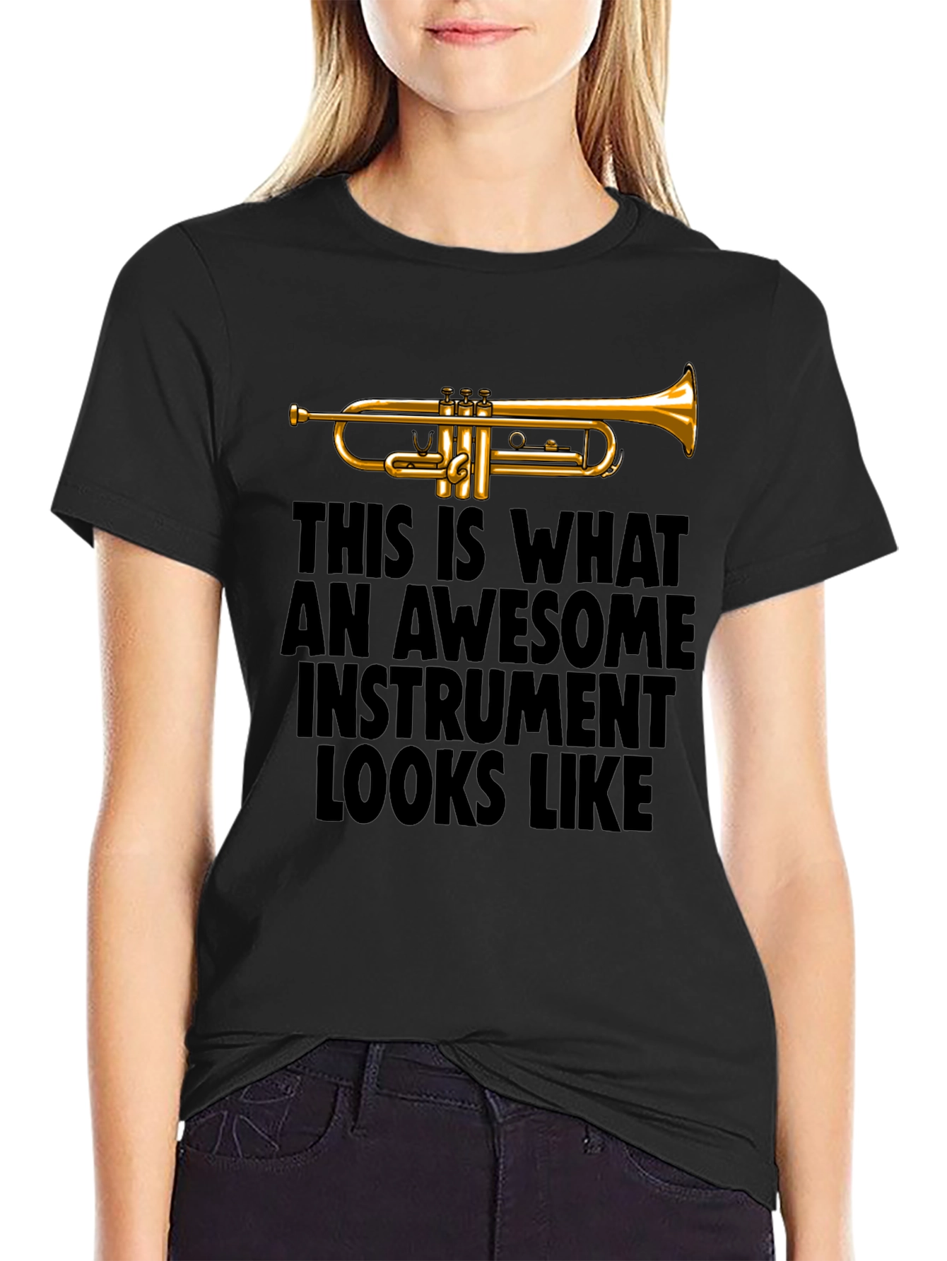 Awesome Instrument Trumpet Graphic Tee - Musicians T-Shirt
