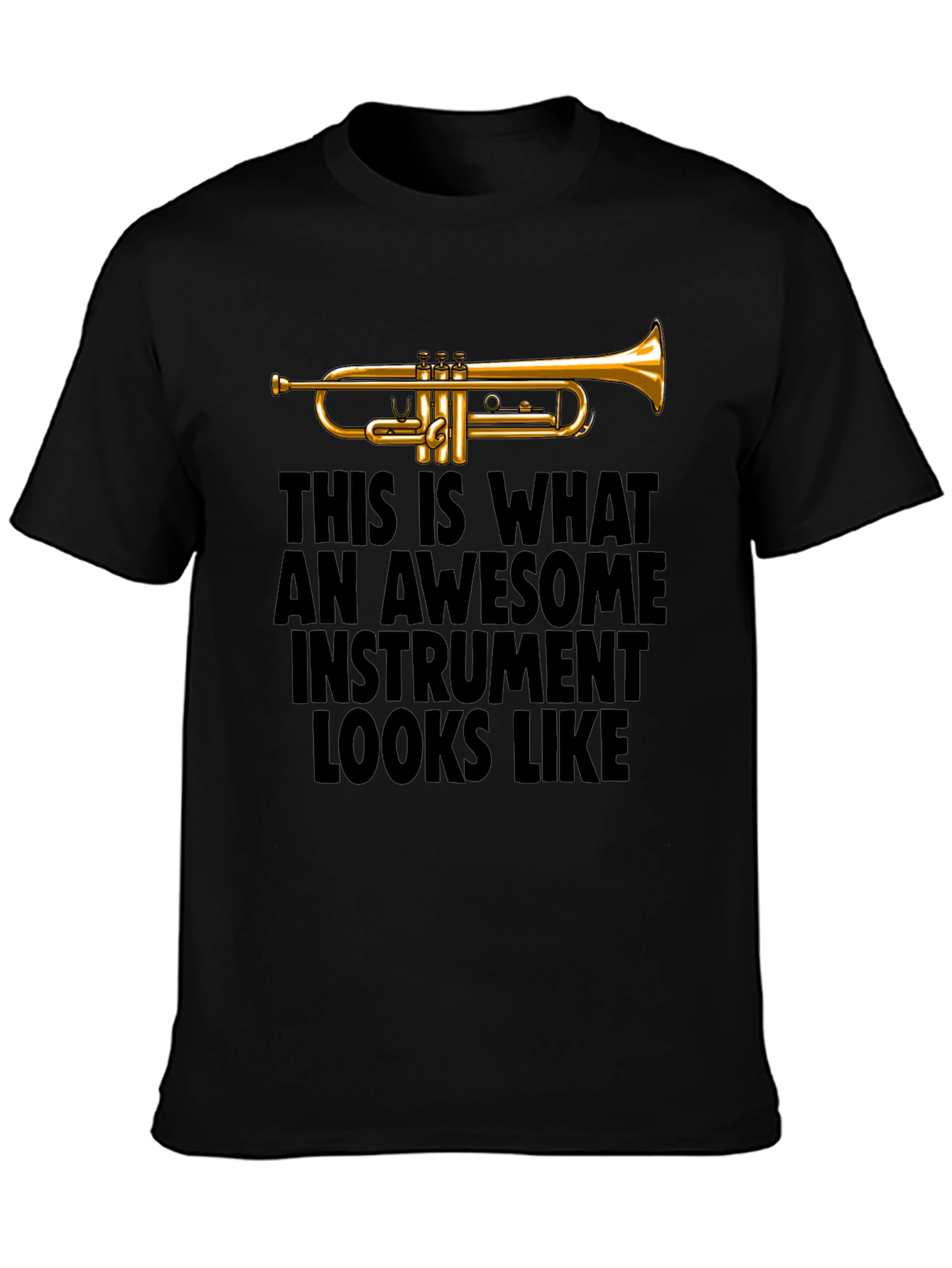 Awesome Instrument Trumpet Graphic Tee - Musicians T-Shirt