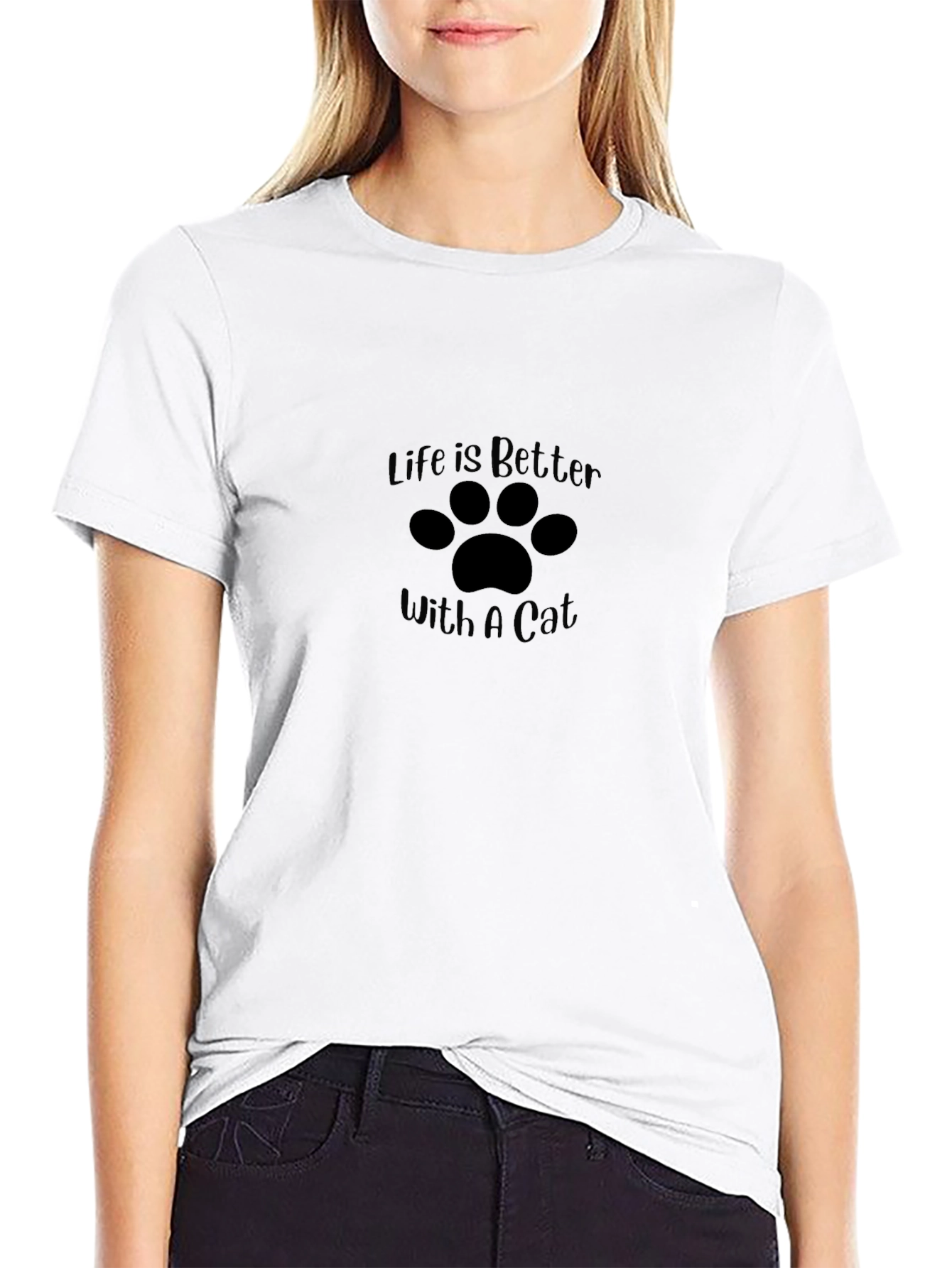 Life is Better with a Cat T-Shirt