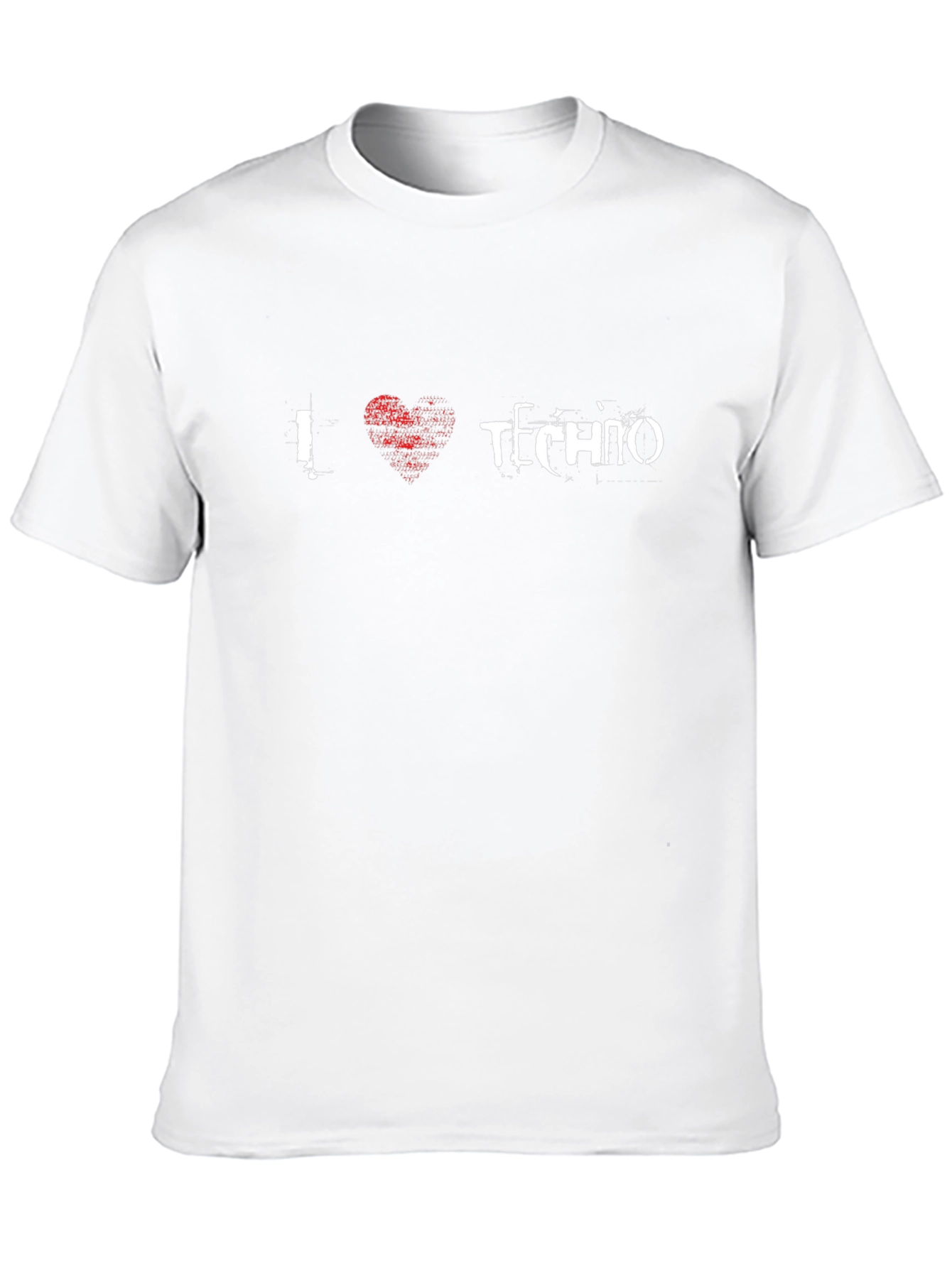 I Love Techno Black T-Shirt - Music Rave Apparel