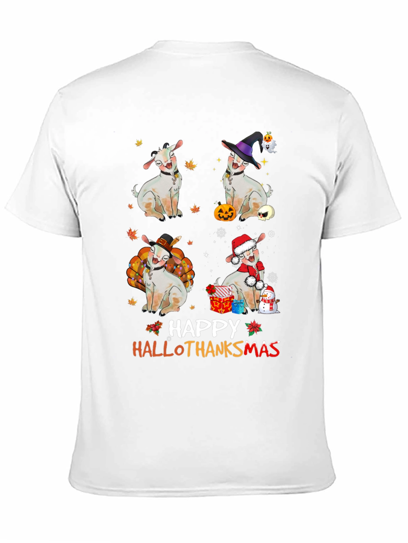 Happy Hallothanksmas Goat T-Shirt