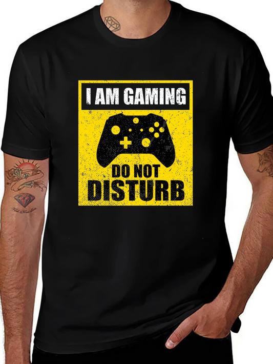 I Am Gaming Do Not Disturb Black T-Shirt