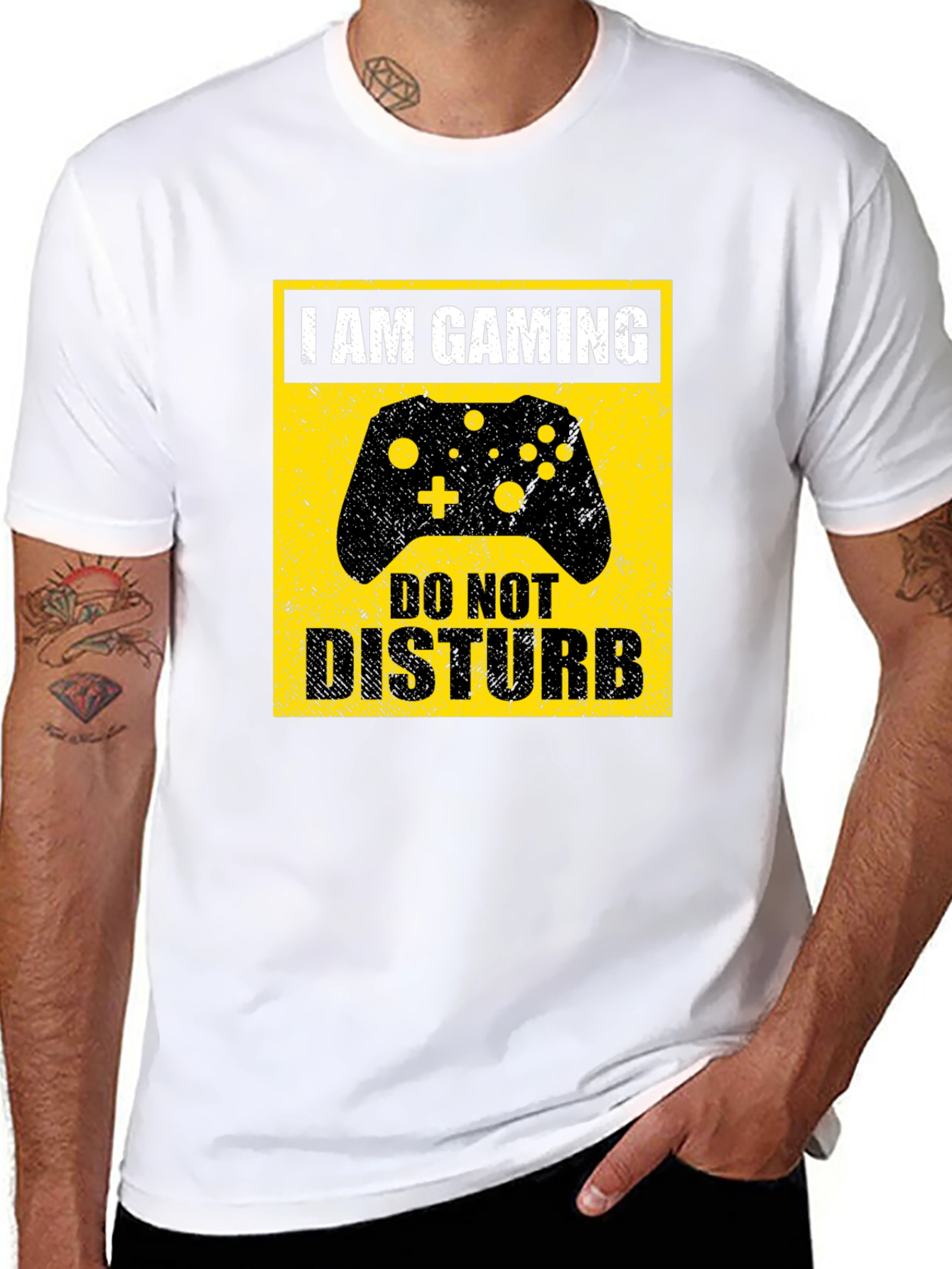 I Am Gaming Do Not Disturb Black T-Shirt