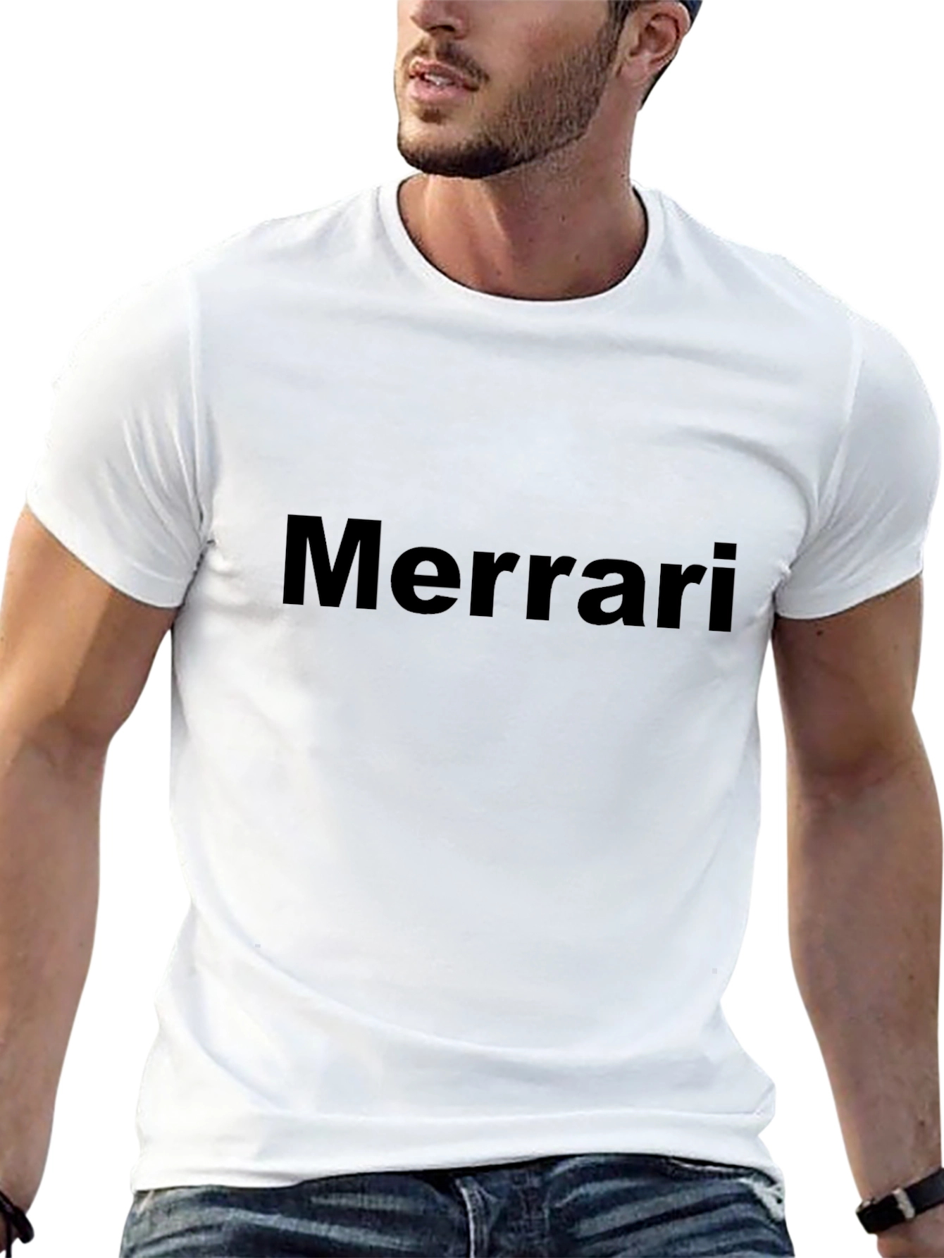 Mens Black Merrari Graphic T-Shirt
