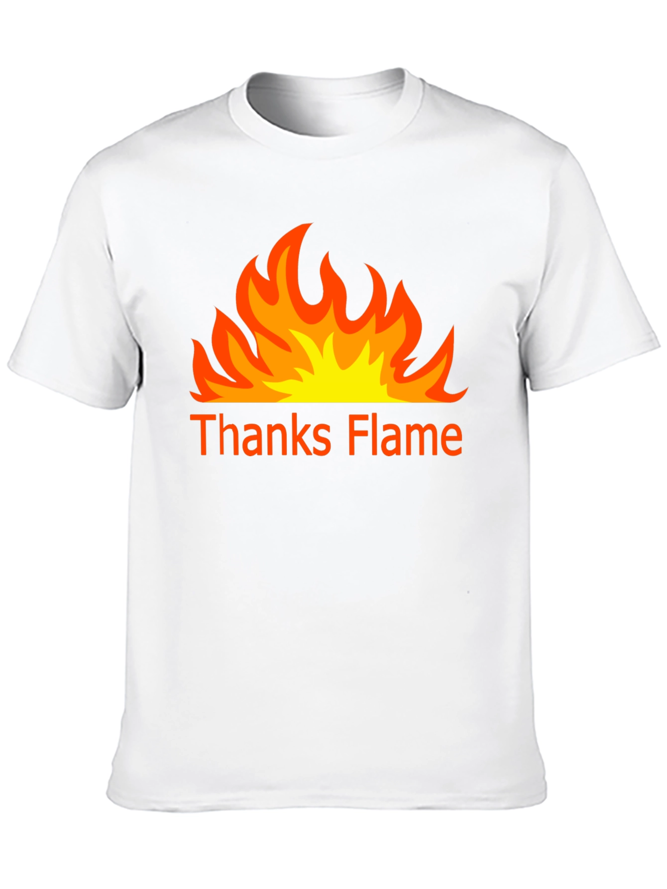 Thanks Flame Black T-Shirt