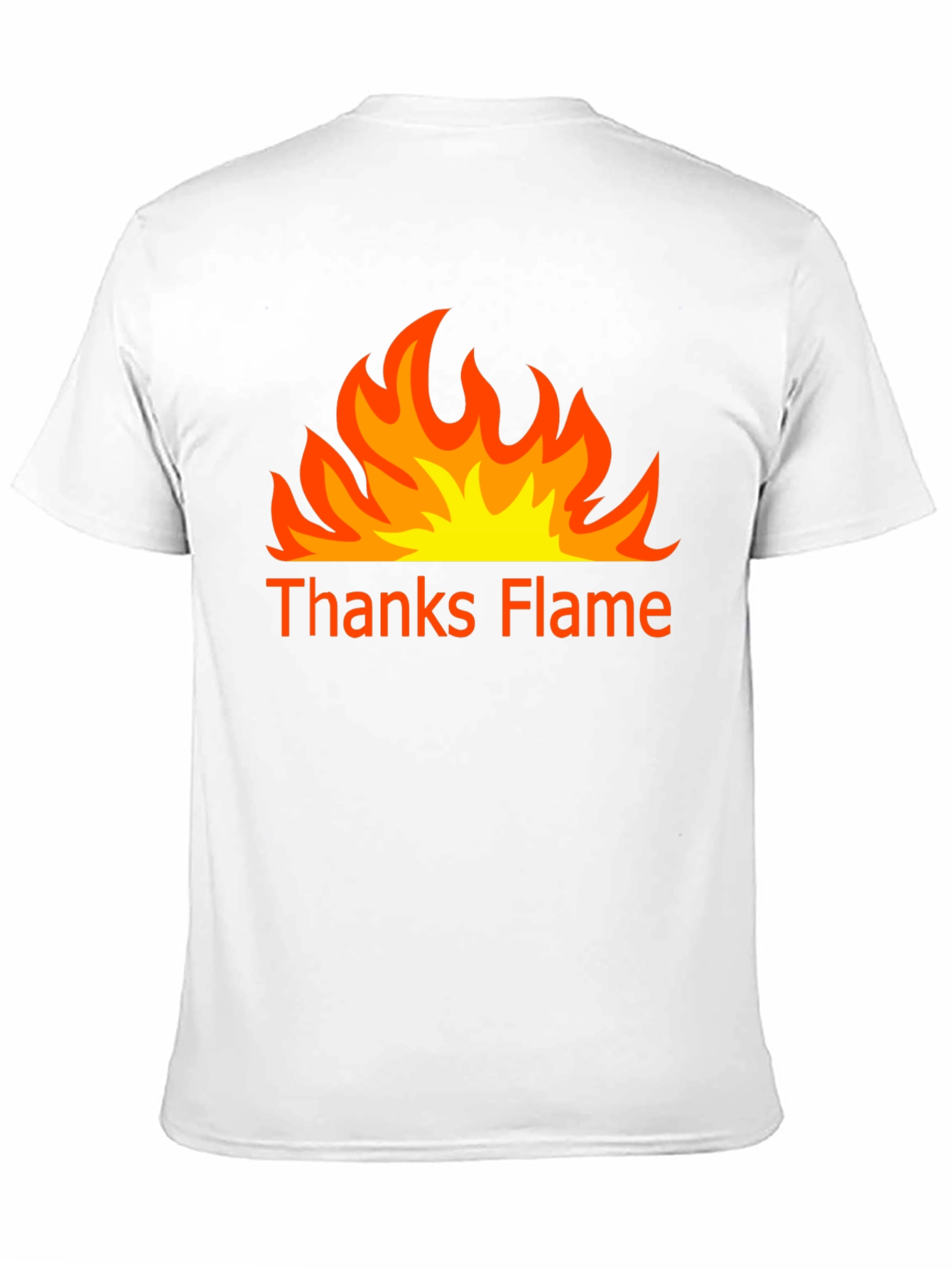 Thanks Flame Black T-Shirt