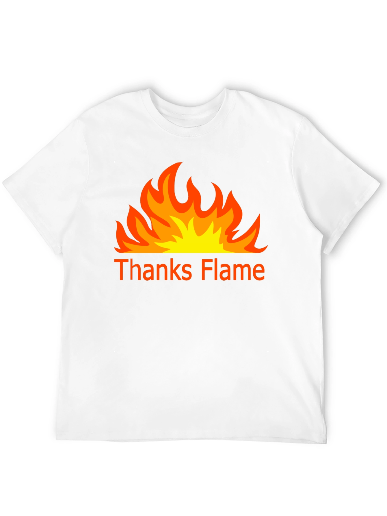 Thanks Flame Black T-Shirt