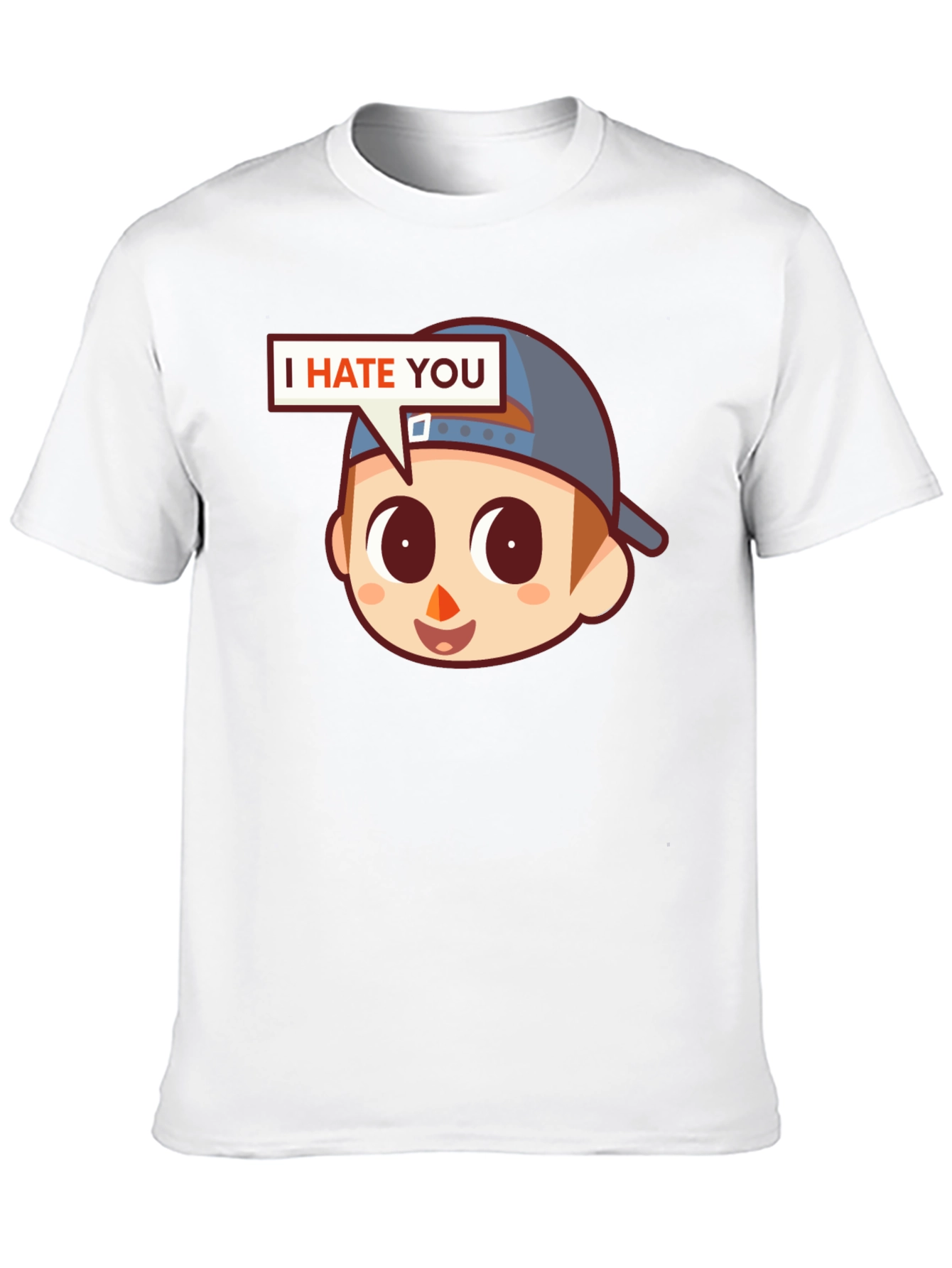 I Hate You Graphic Tee - Funny Novelty Shirt