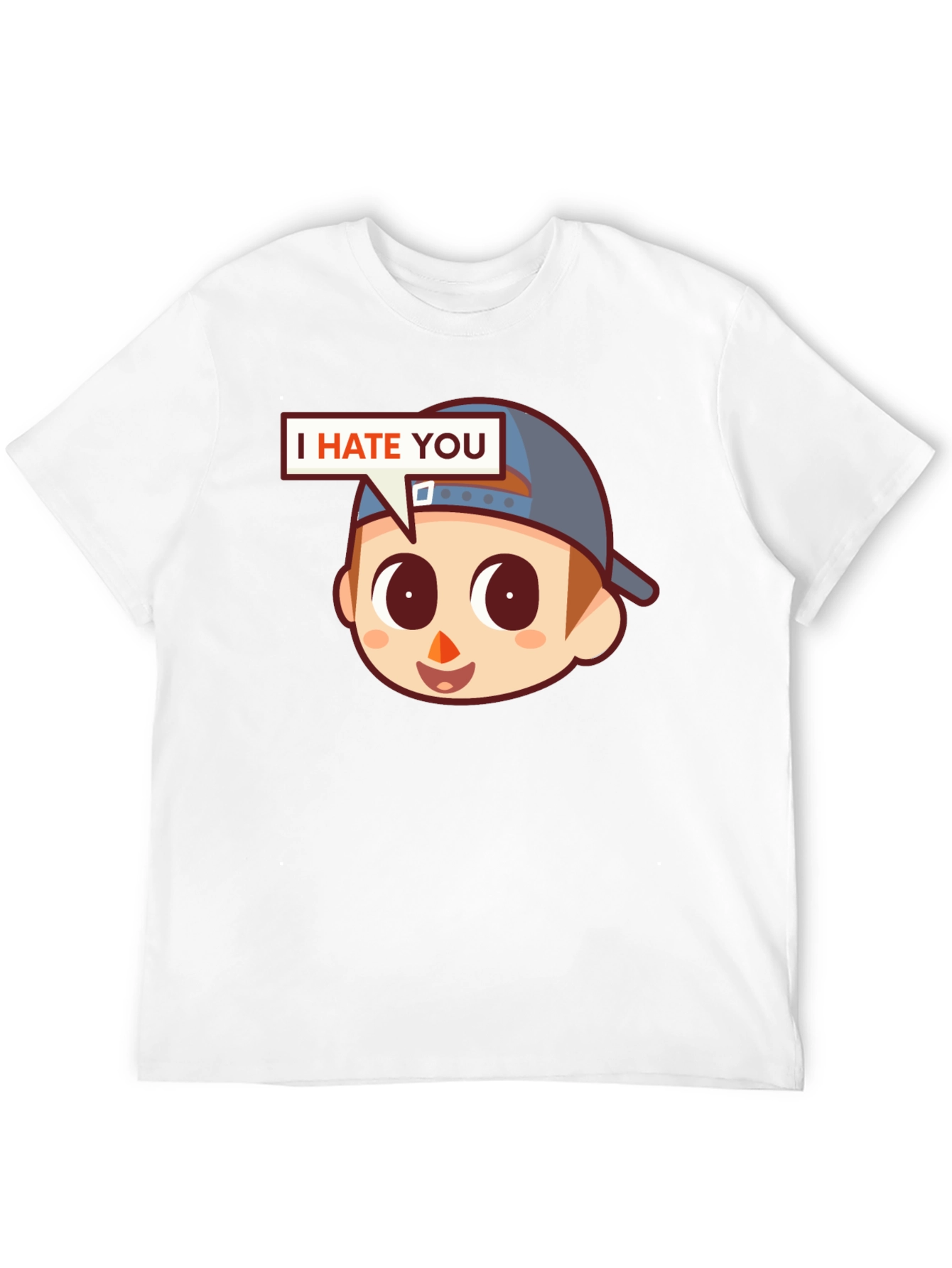 I Hate You Graphic Tee - Funny Novelty Shirt