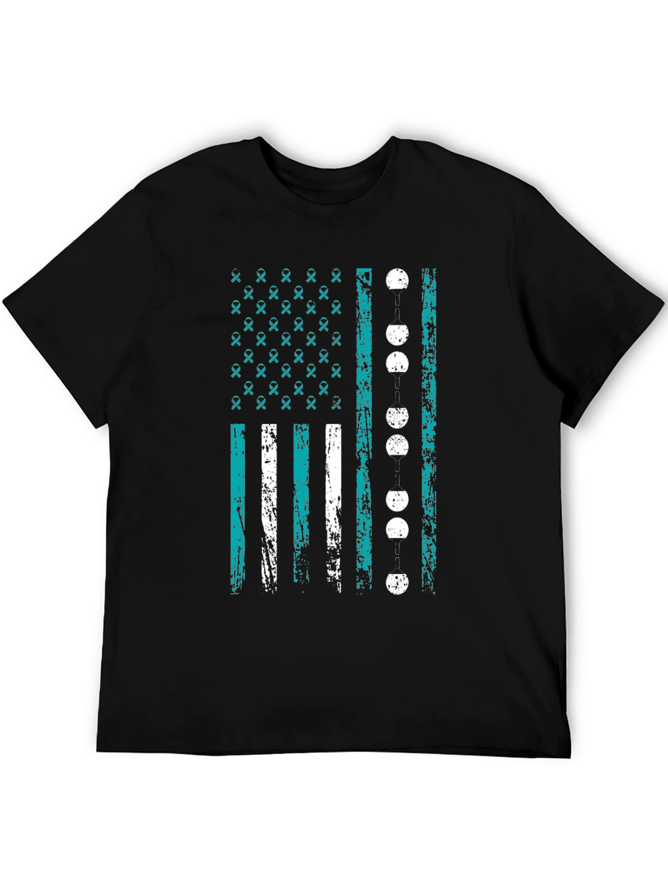 Awareness Ribbon Flag Graphic T-Shirt