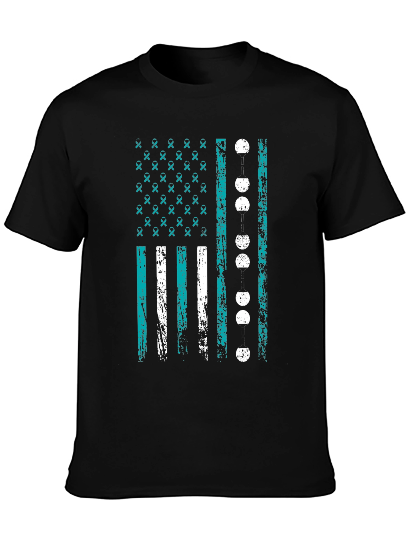 Awareness Ribbon Flag Graphic T-Shirt