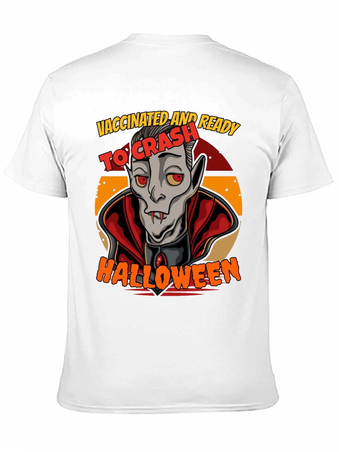 Vaccinated & Ready To Crash Halloween T-Shirt