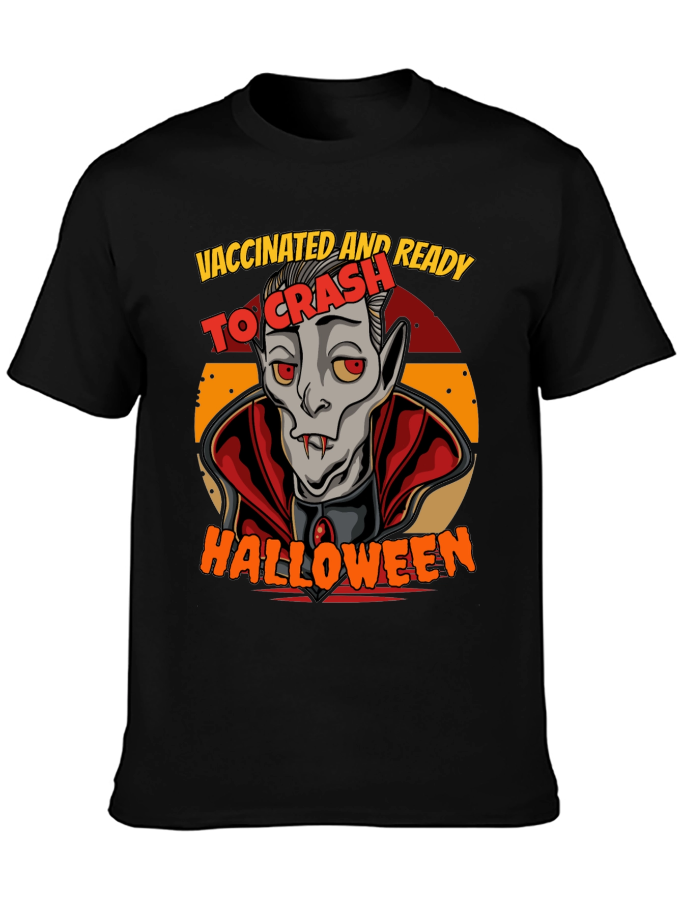 Vaccinated & Ready To Crash Halloween T-Shirt
