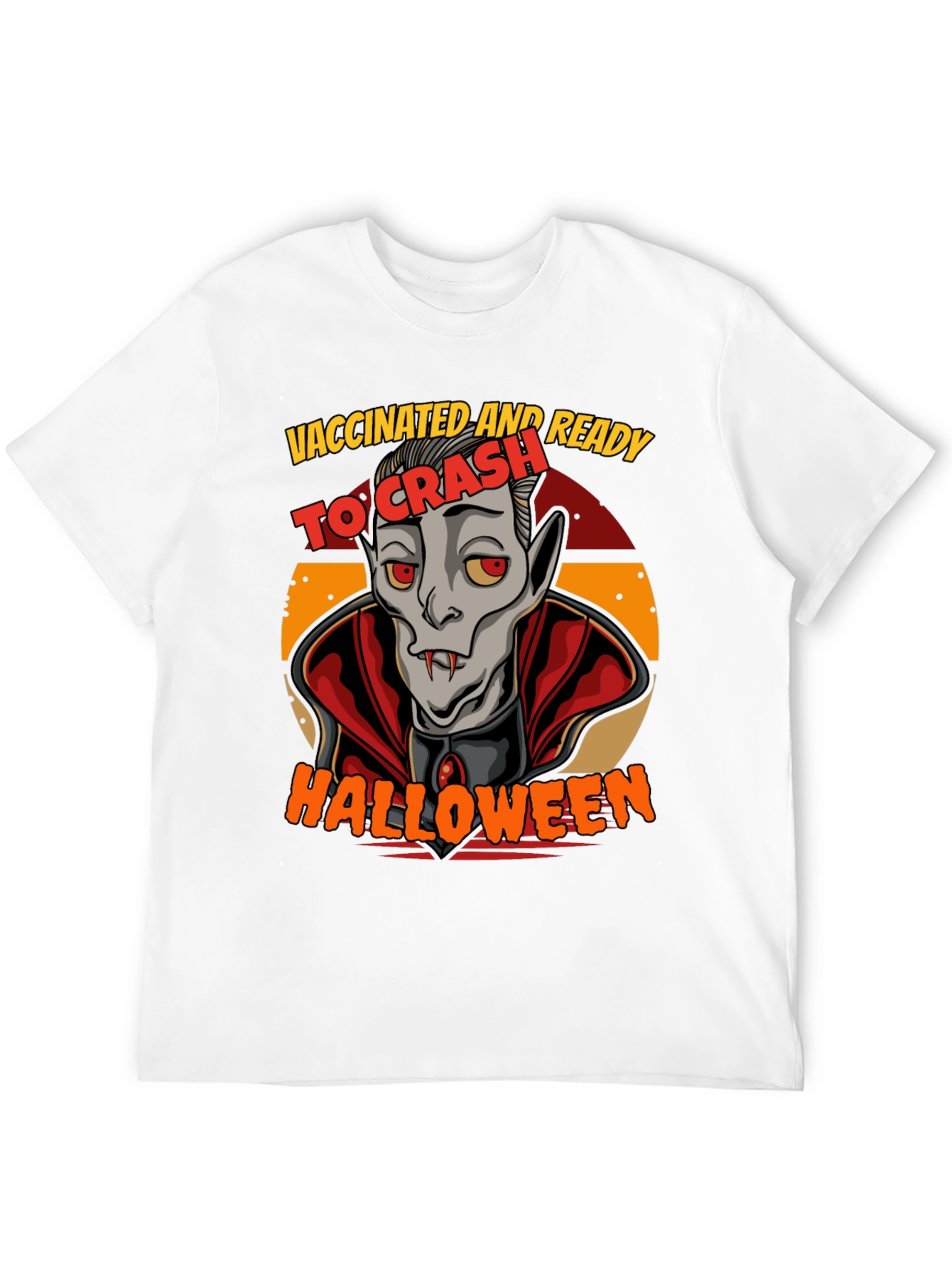 Vaccinated & Ready To Crash Halloween T-Shirt