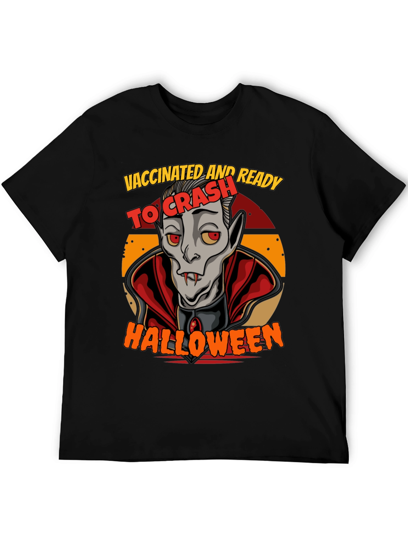 Vaccinated & Ready To Crash Halloween T-Shirt