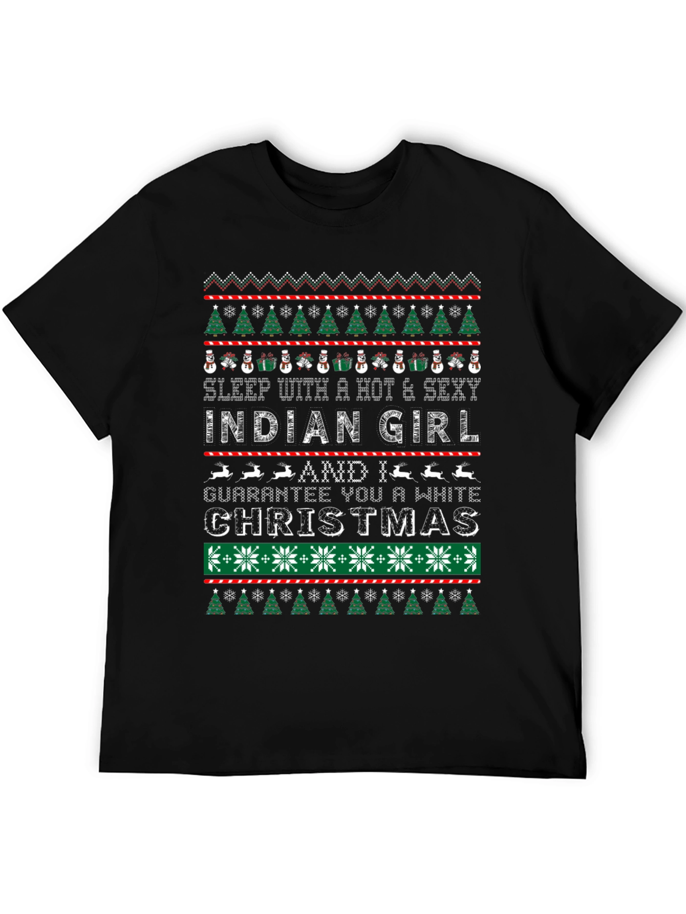 Hot & Sexy Indian Girl Ugly Christmas Sweater T-Shirt
