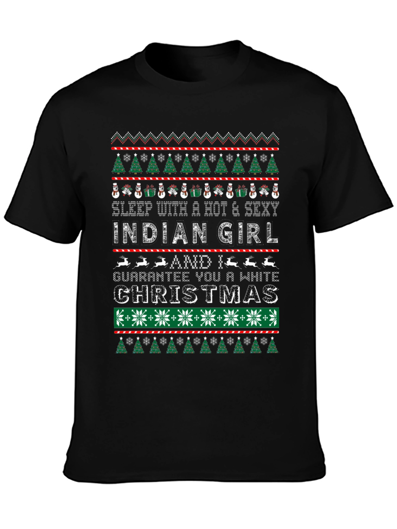 Hot & Sexy Indian Girl Ugly Christmas Sweater T-Shirt