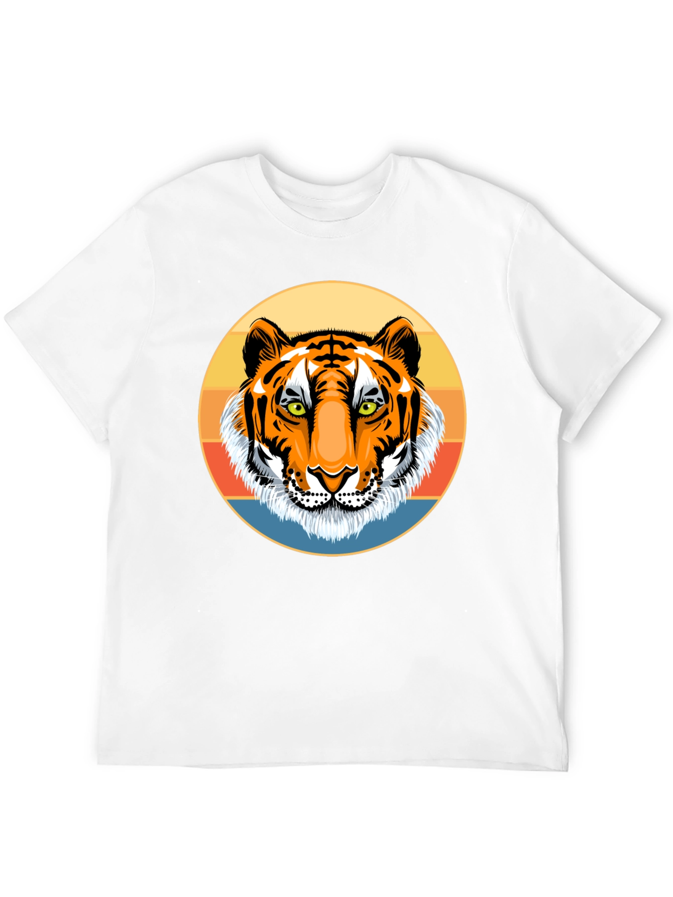 Tiger Graphic Tee - Retro Style Black T-Shirt