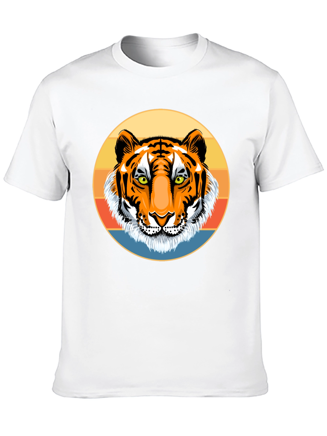 Tiger Graphic Tee - Retro Style Black T-Shirt