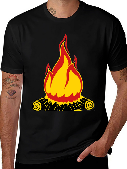 Campfire Graphic Black T-Shirt
