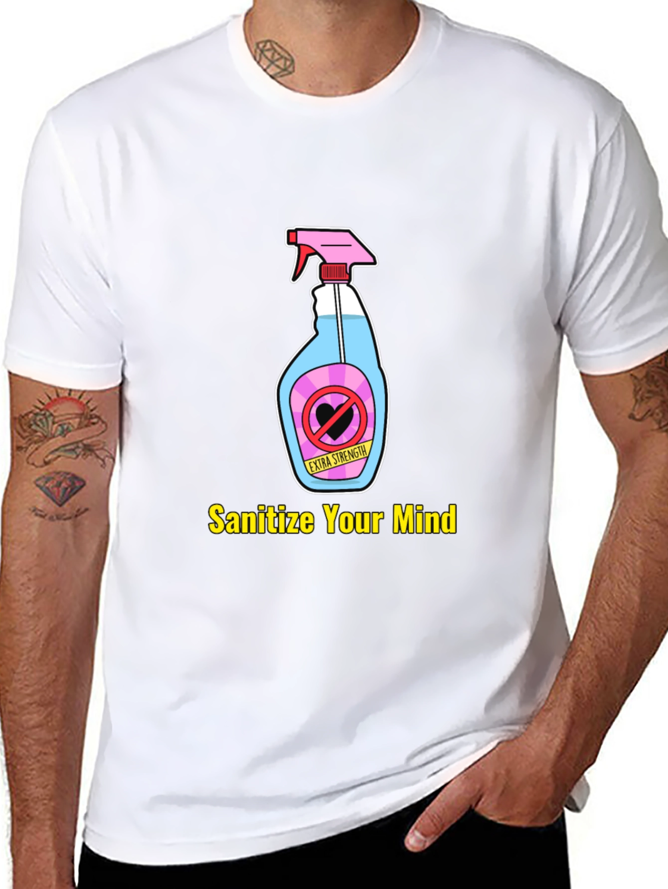 Sanitize Your Mind Graphic T-Shirt