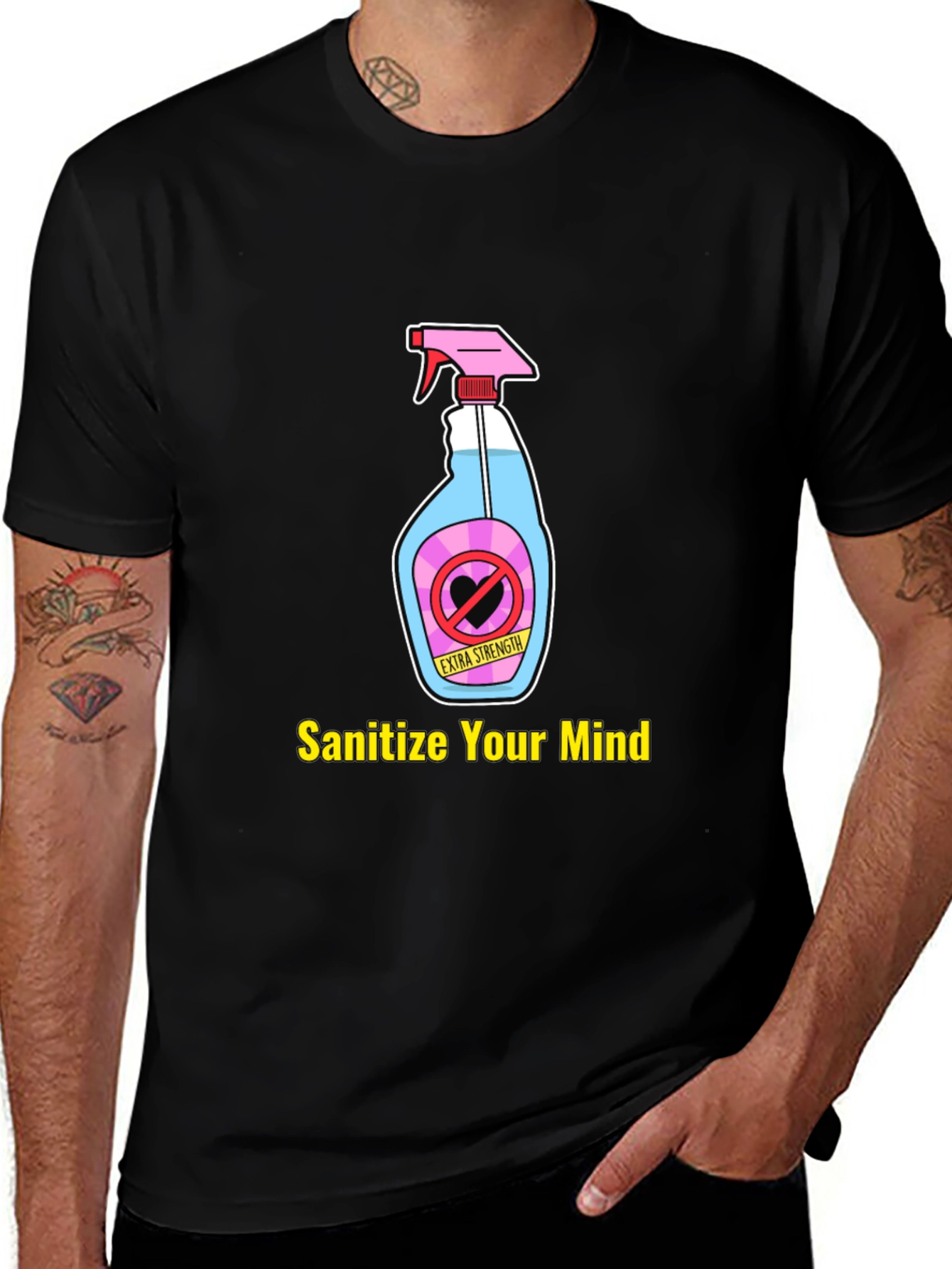 Sanitize Your Mind Graphic T-Shirt