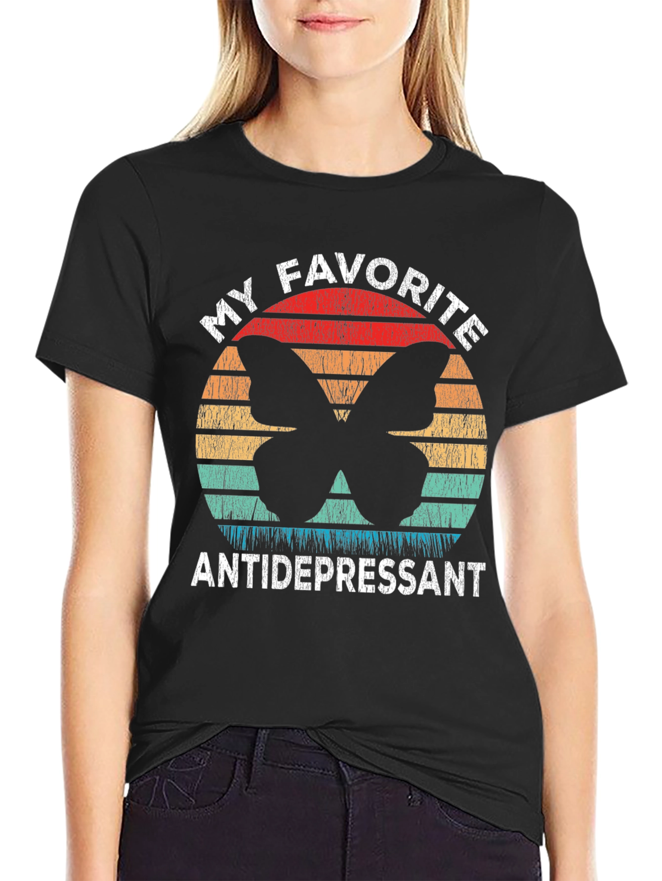 My Favorite Antidepressant Butterfly Graphic Tee