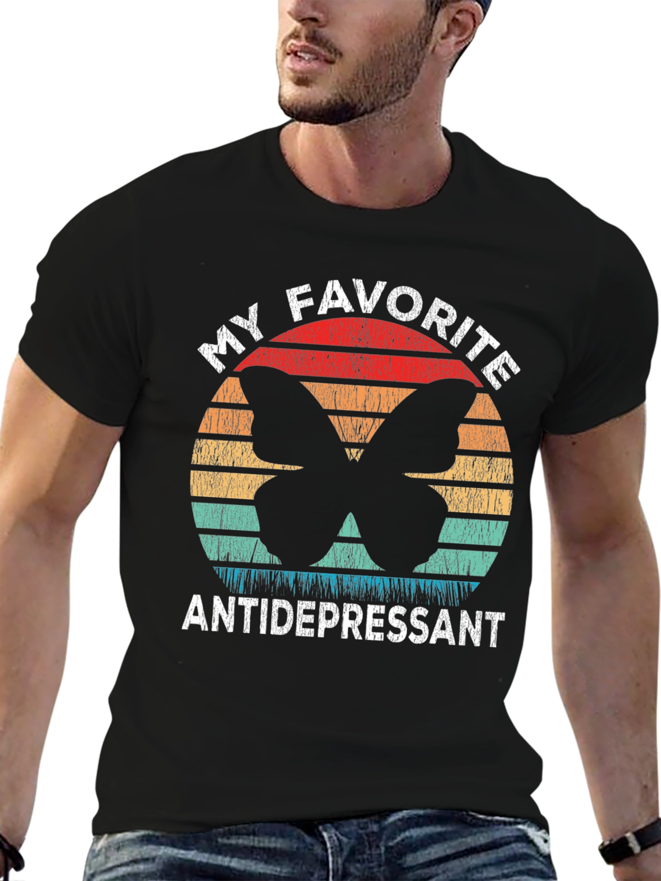 My Favorite Antidepressant Butterfly Graphic Tee