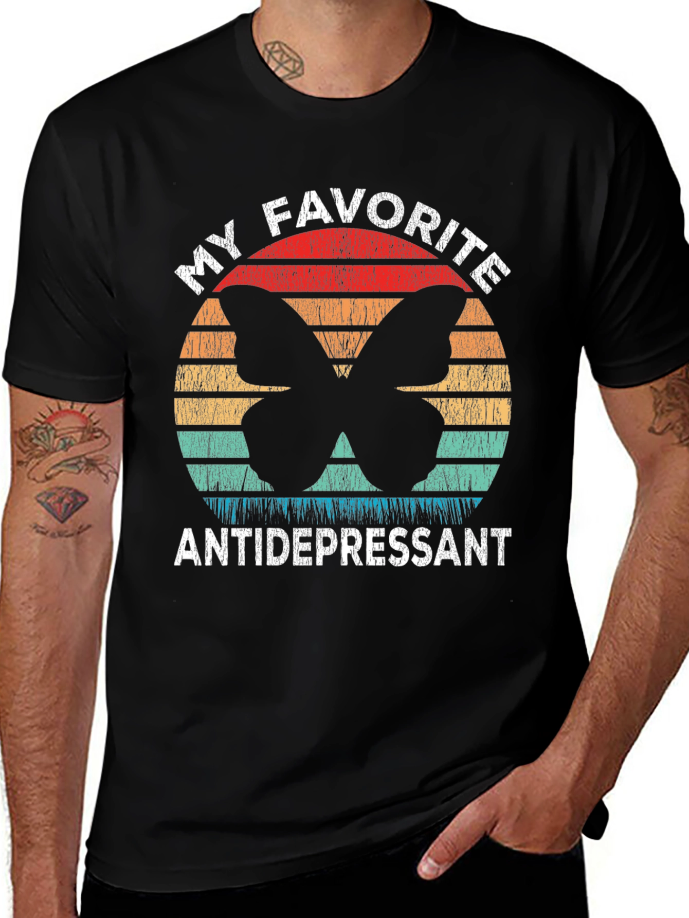 My Favorite Antidepressant Butterfly Graphic Tee