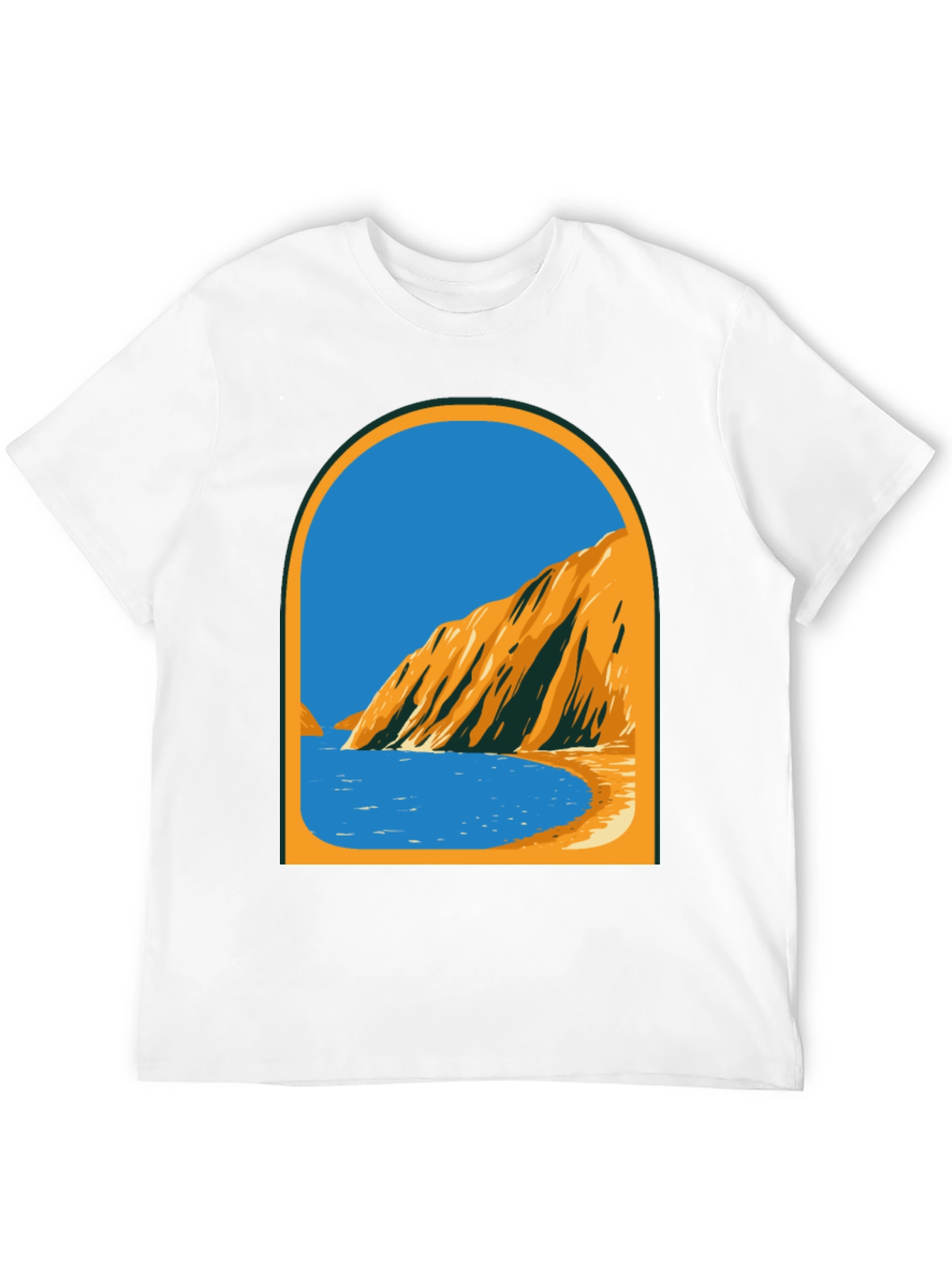 Coastal View Graphic Tee - Black
