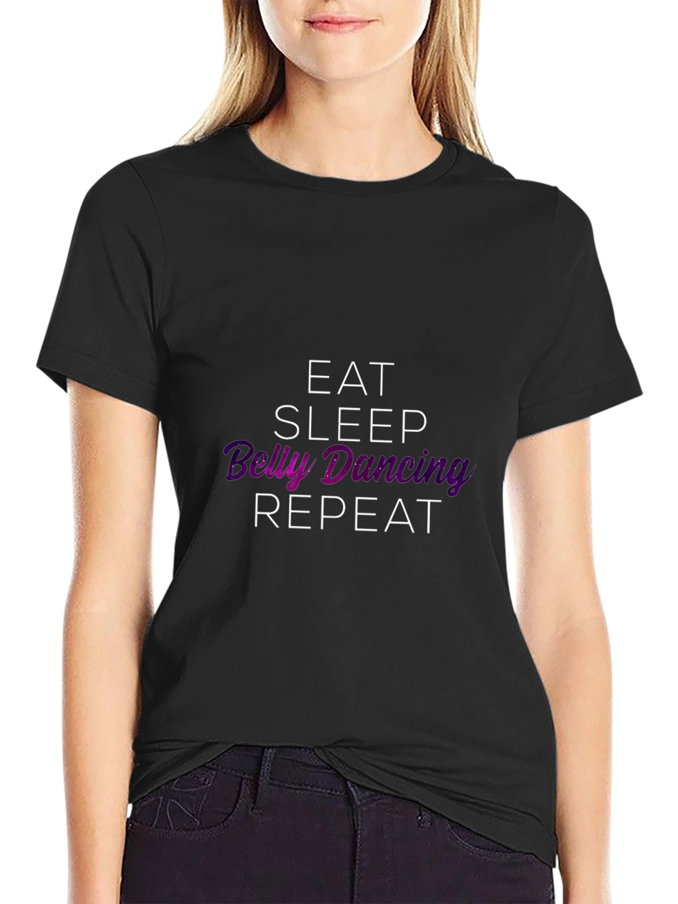 Eat Sleep Belly Dancing Repeat Graphic Tee