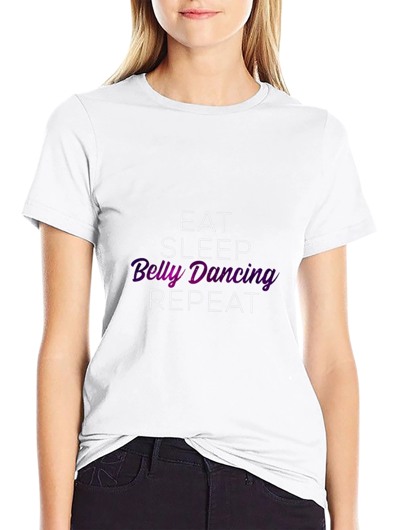 Eat Sleep Belly Dancing Repeat Graphic Tee