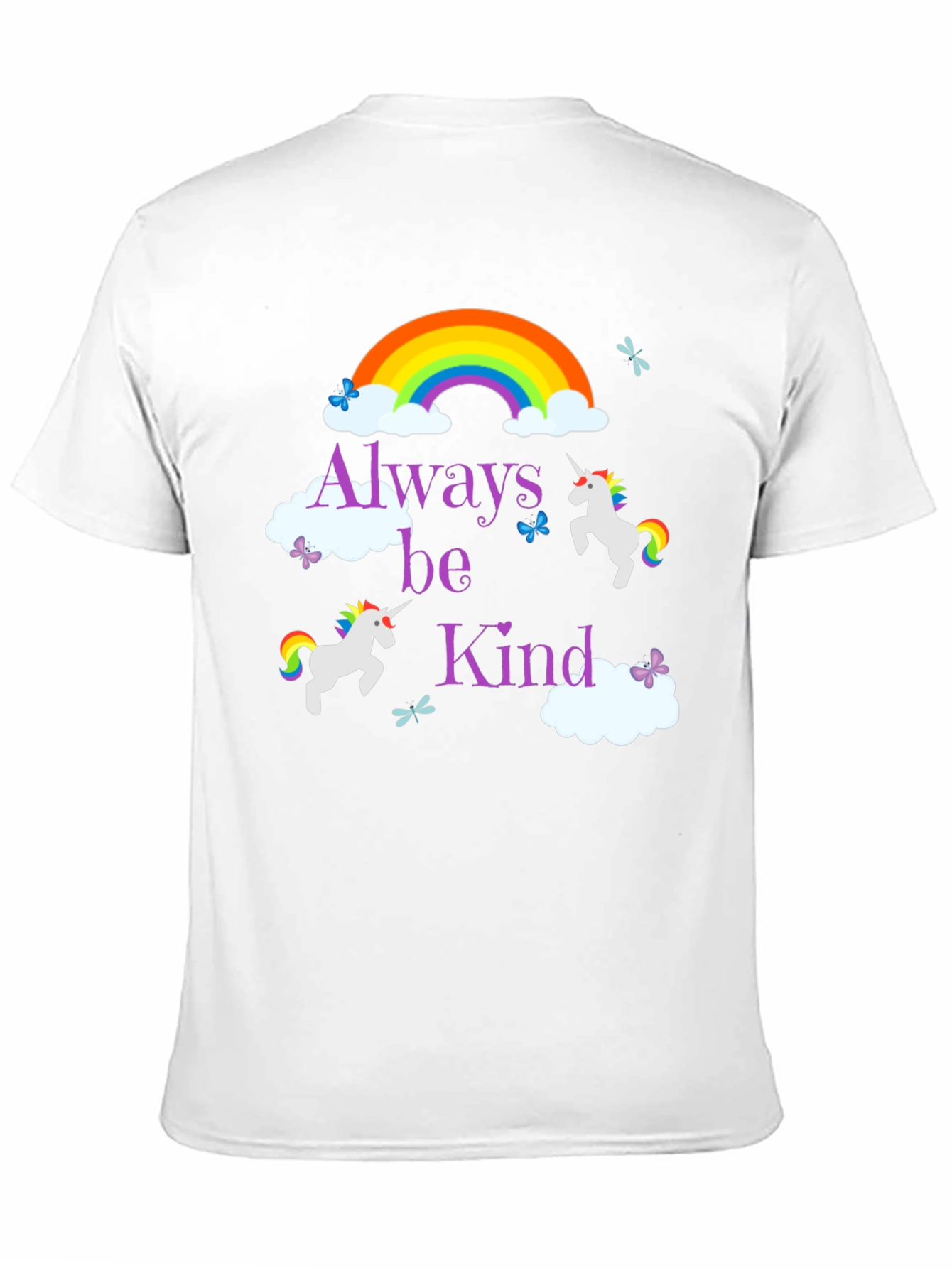 Always Be Kind Unicorn Rainbow T-Shirt