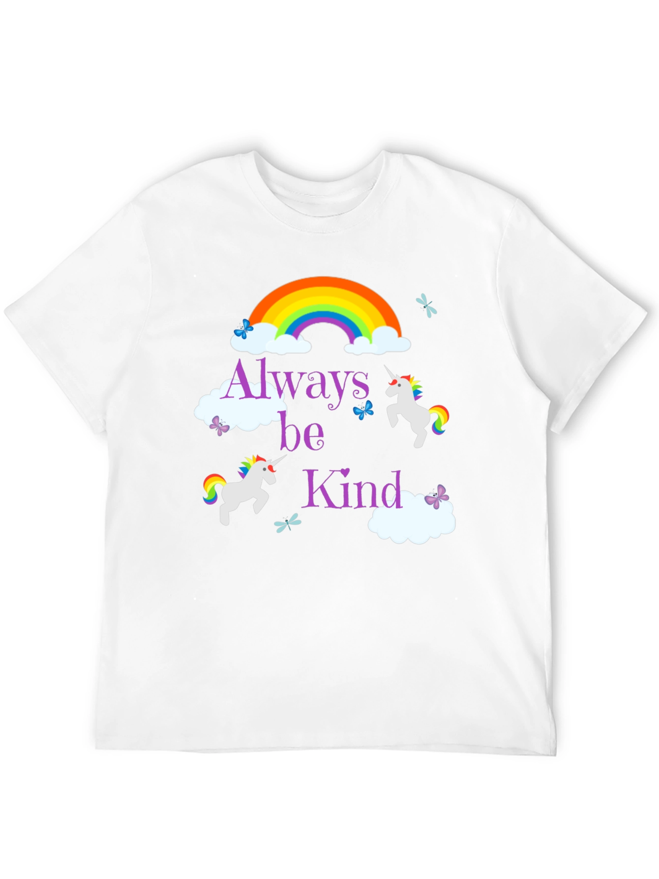 Always Be Kind Unicorn Rainbow T-Shirt