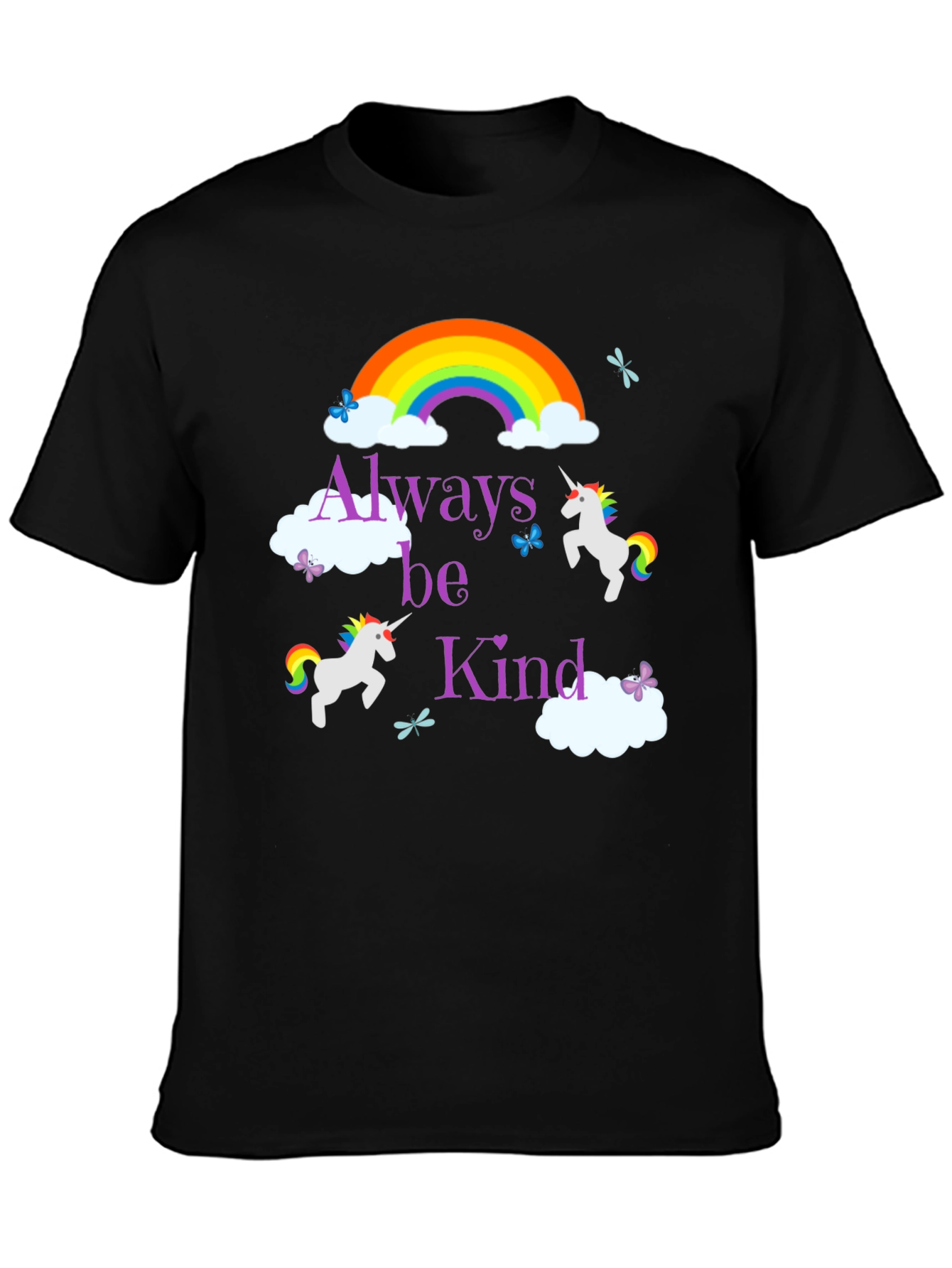 Always Be Kind Unicorn Rainbow T-Shirt
