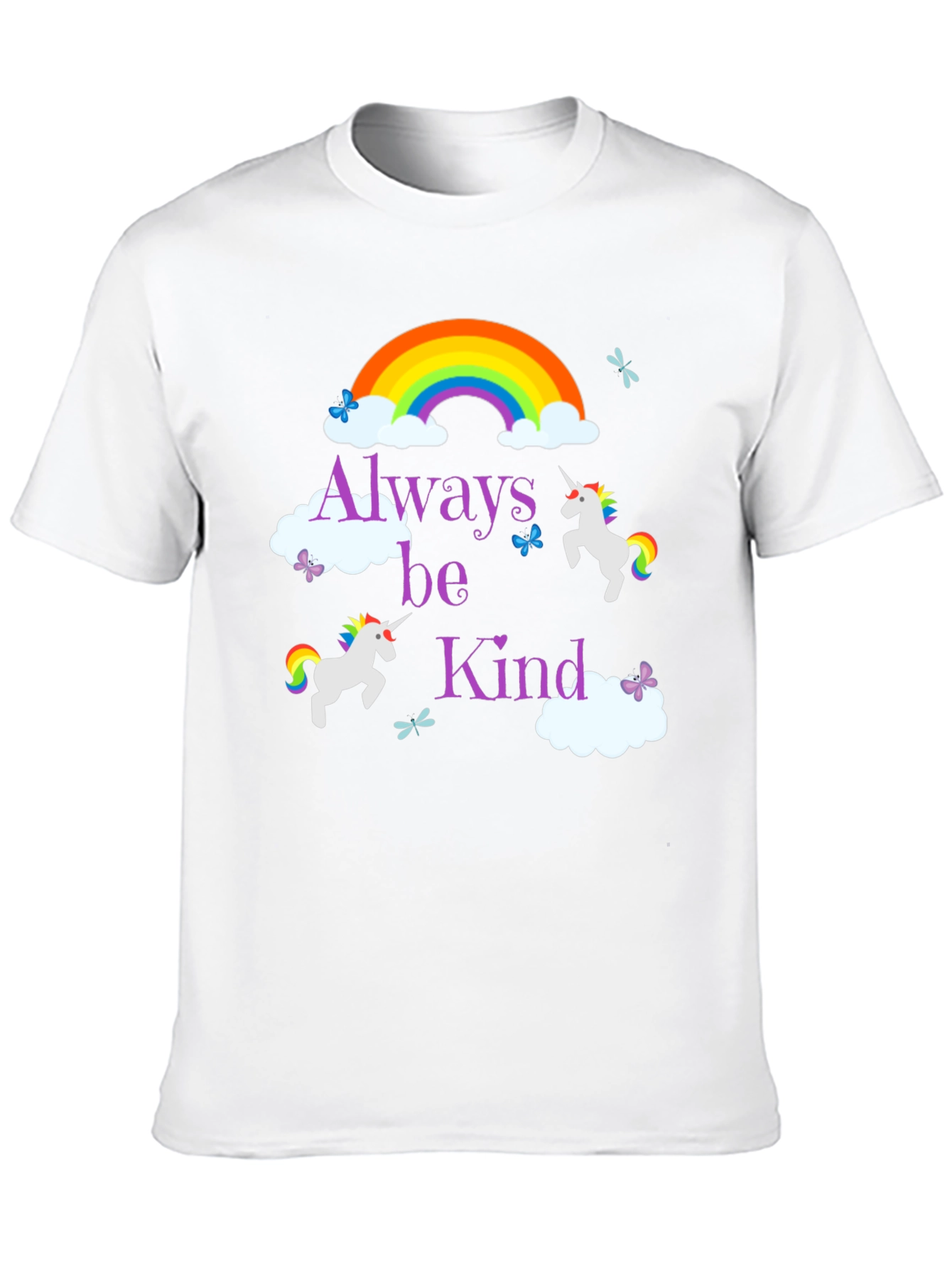 Always Be Kind Unicorn Rainbow T-Shirt