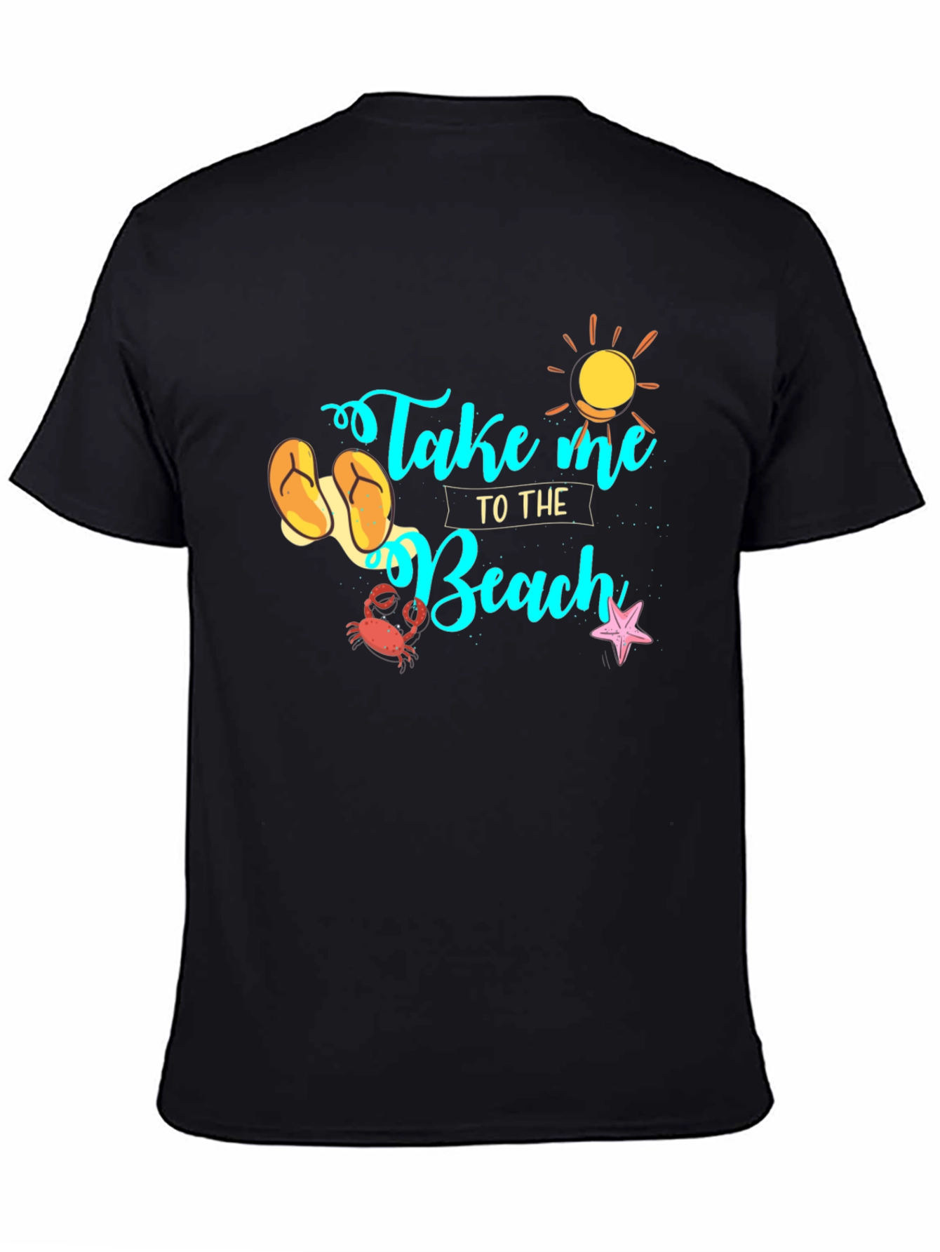 Take Me to the Beach Black Tee