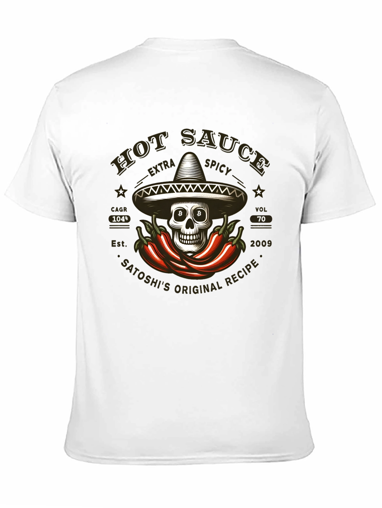 Hot Sauce Skull T-Shirt - Extra Spicy Design