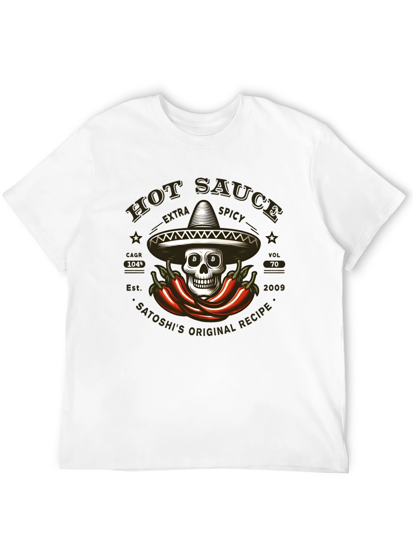 Hot Sauce Skull T-Shirt - Extra Spicy Design