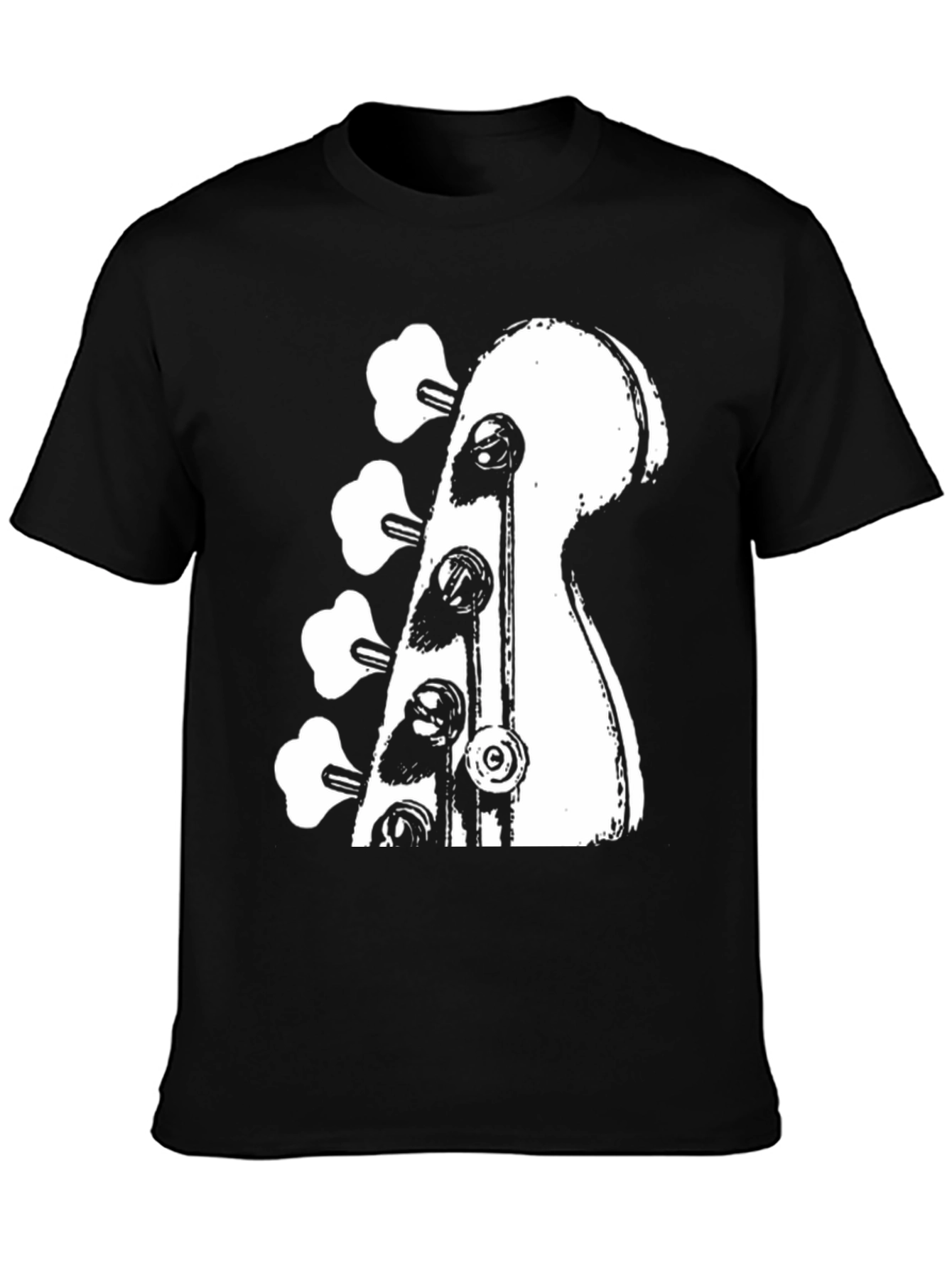 Bass Guitar Headstock Graphic T-Shirt
