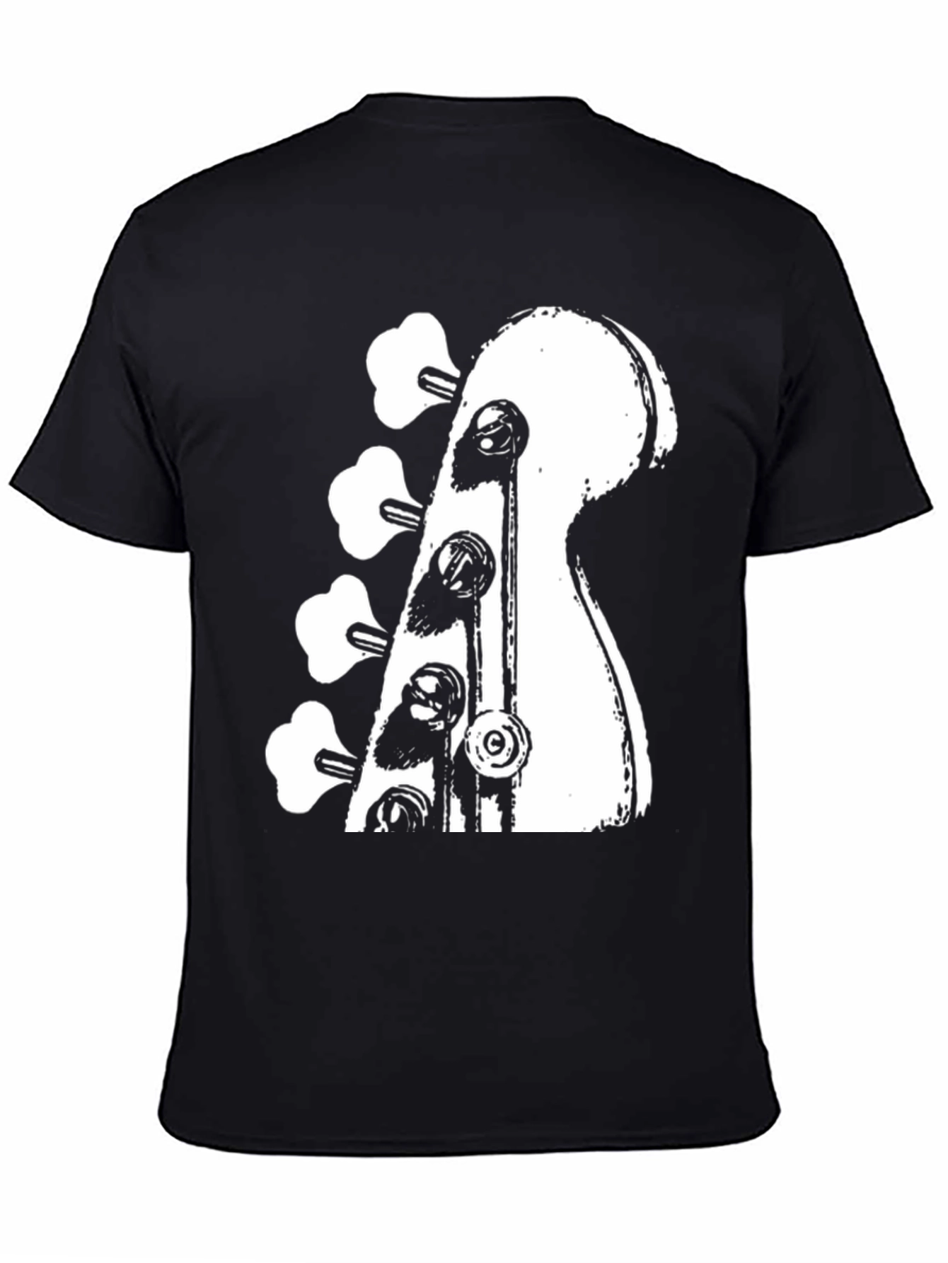 Bass Guitar Headstock Graphic T-Shirt