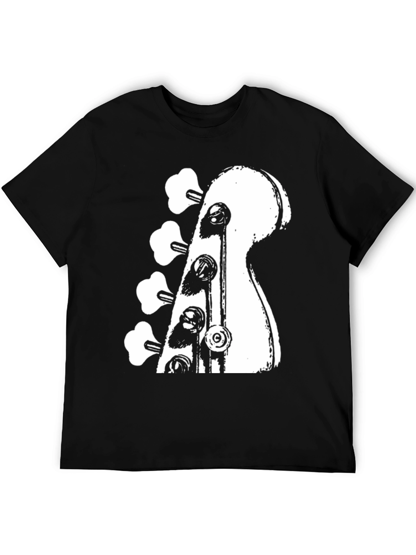 Bass Guitar Headstock Graphic T-Shirt