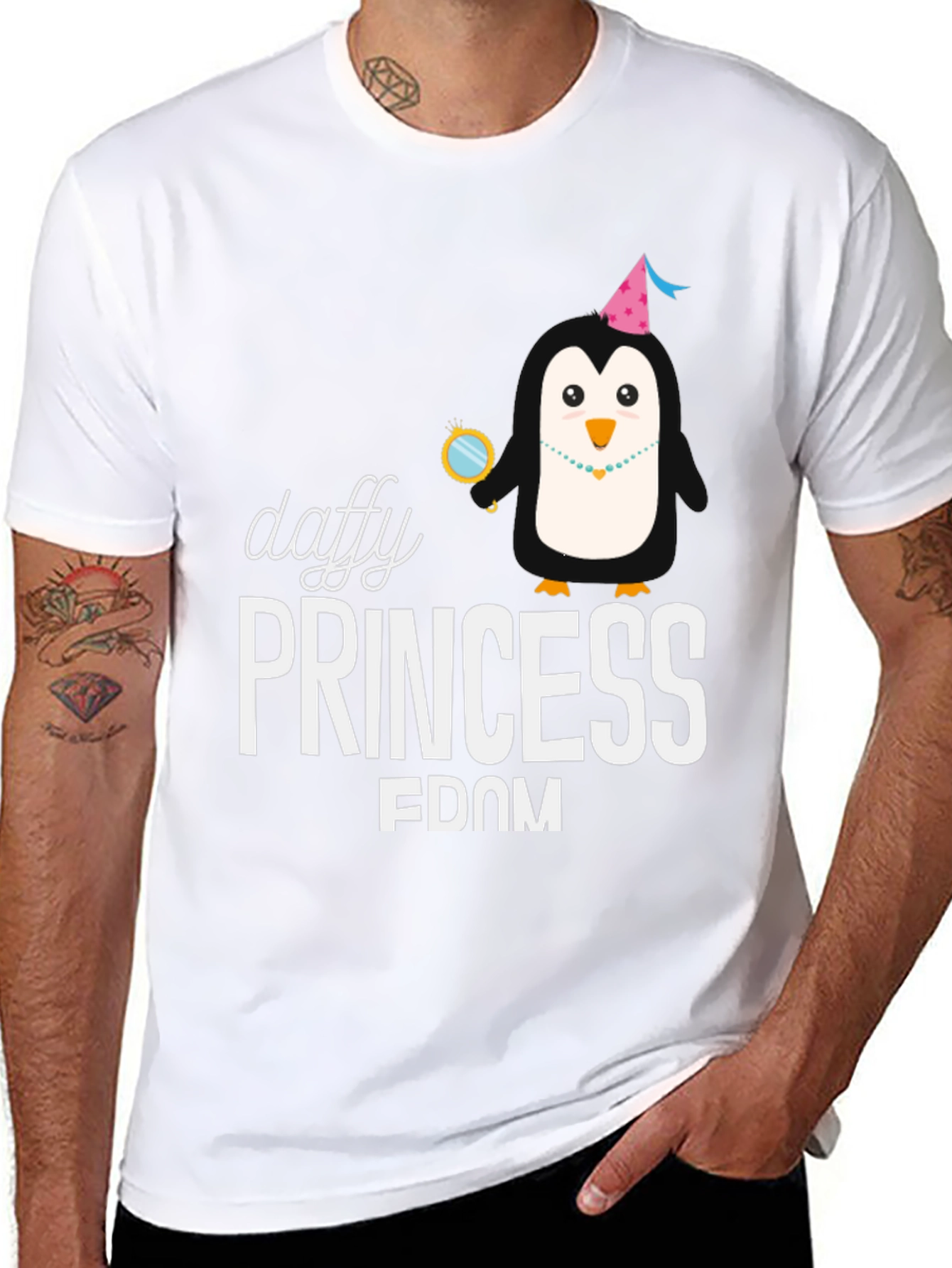 Daffy Princess Penguin T-Shirt